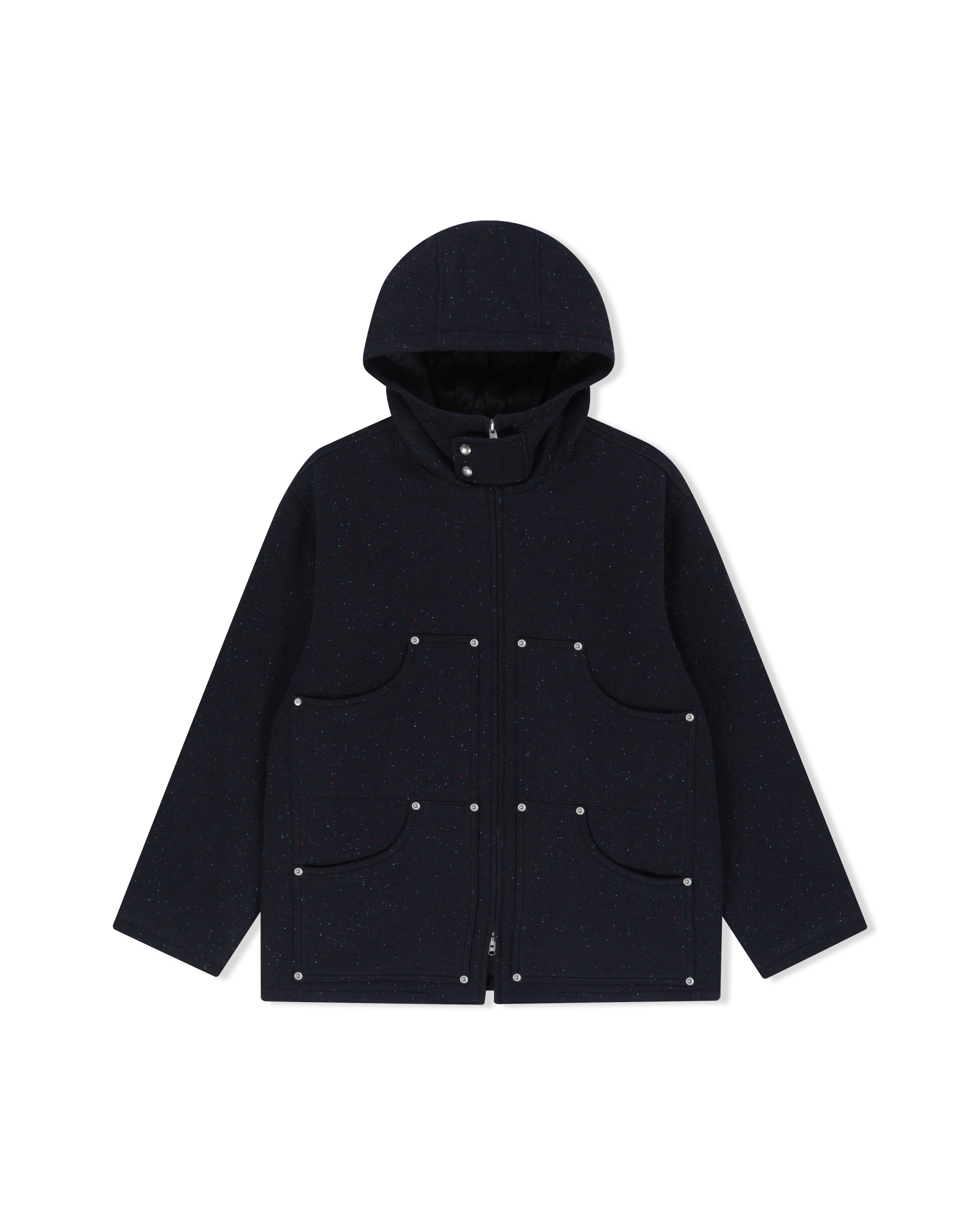 yeseyesee - Hooded Wool Zip Coat (Navy) product image 1 | TRAB K-Fashion Australia