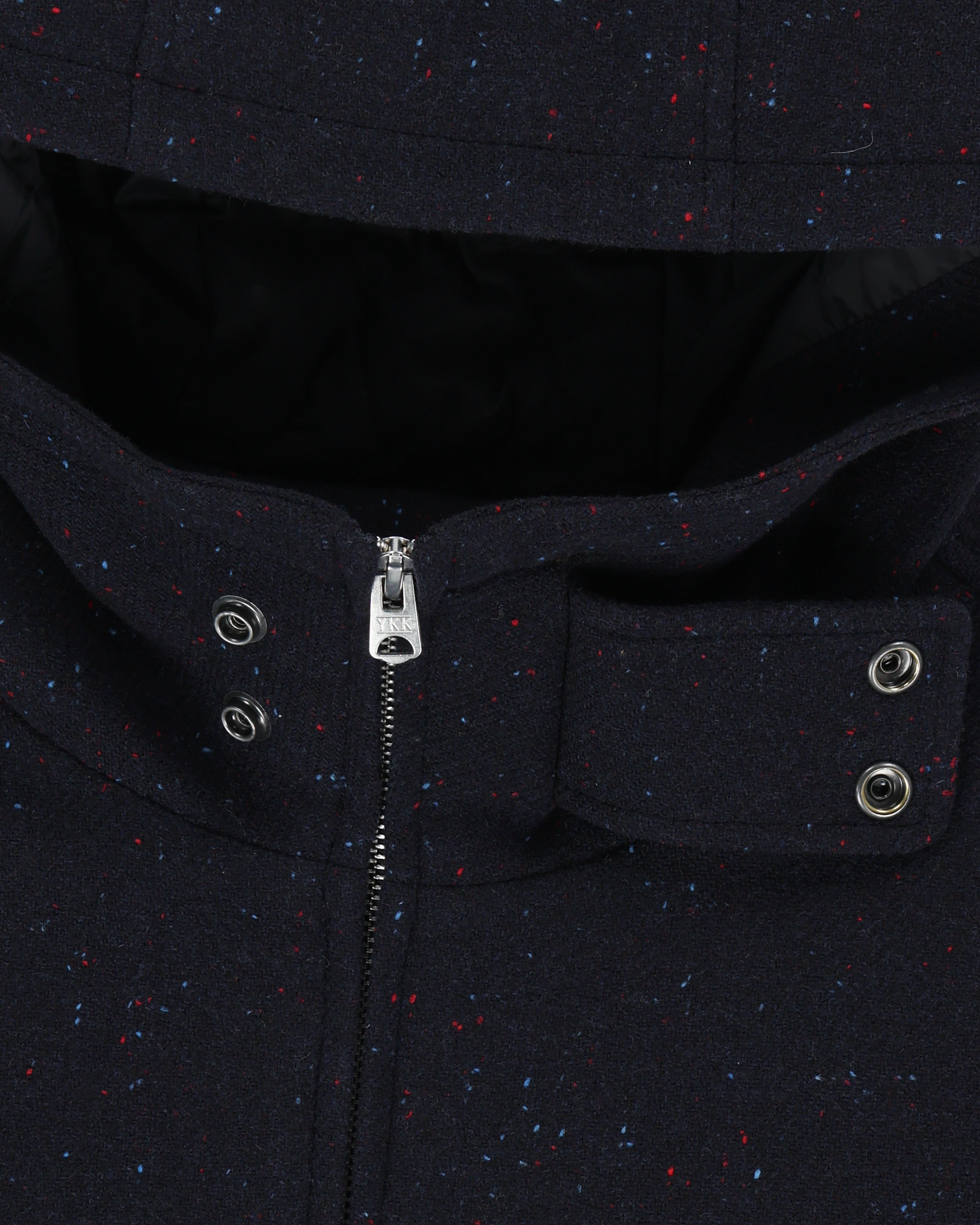yeseyesee - Hooded Wool Zip Coat (Navy) product image 3 | TRAB K-Fashion Australia