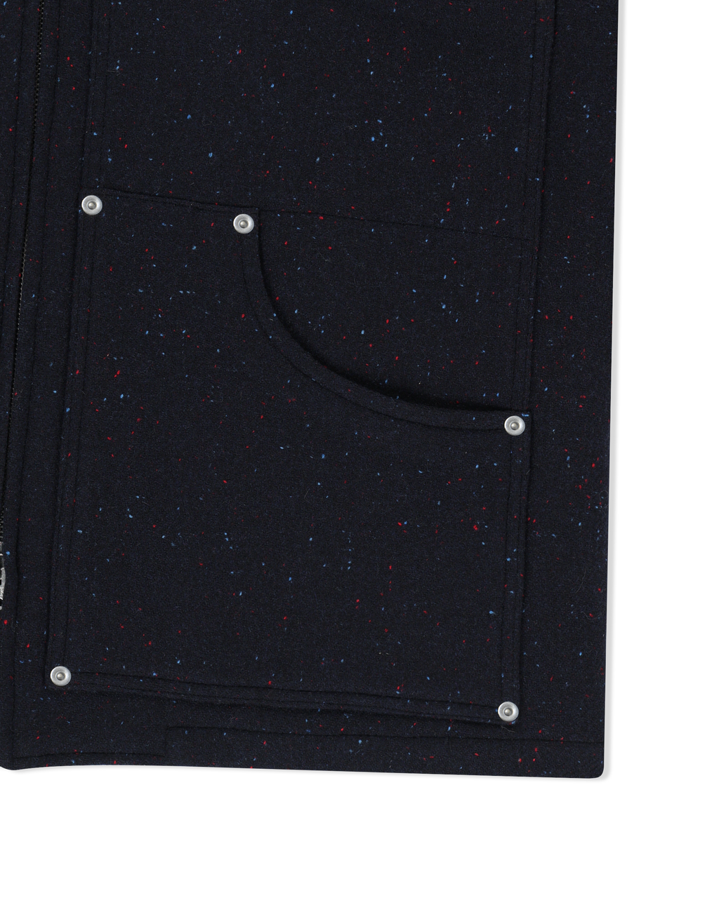 yeseyesee - Hooded Wool Zip Coat (Navy) product image 4 | TRAB K-Fashion Australia