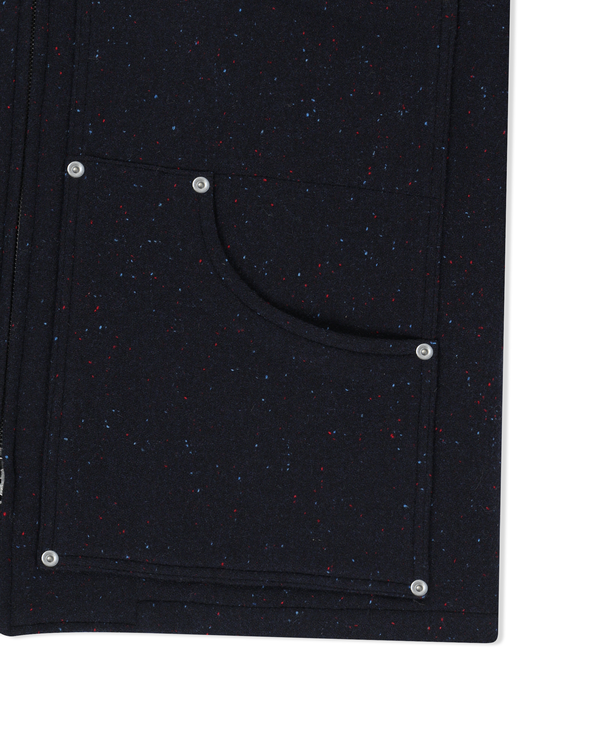 yeseyesee - Hooded Wool Zip Coat (Navy) product image 4 | TRAB K-Fashion Australia