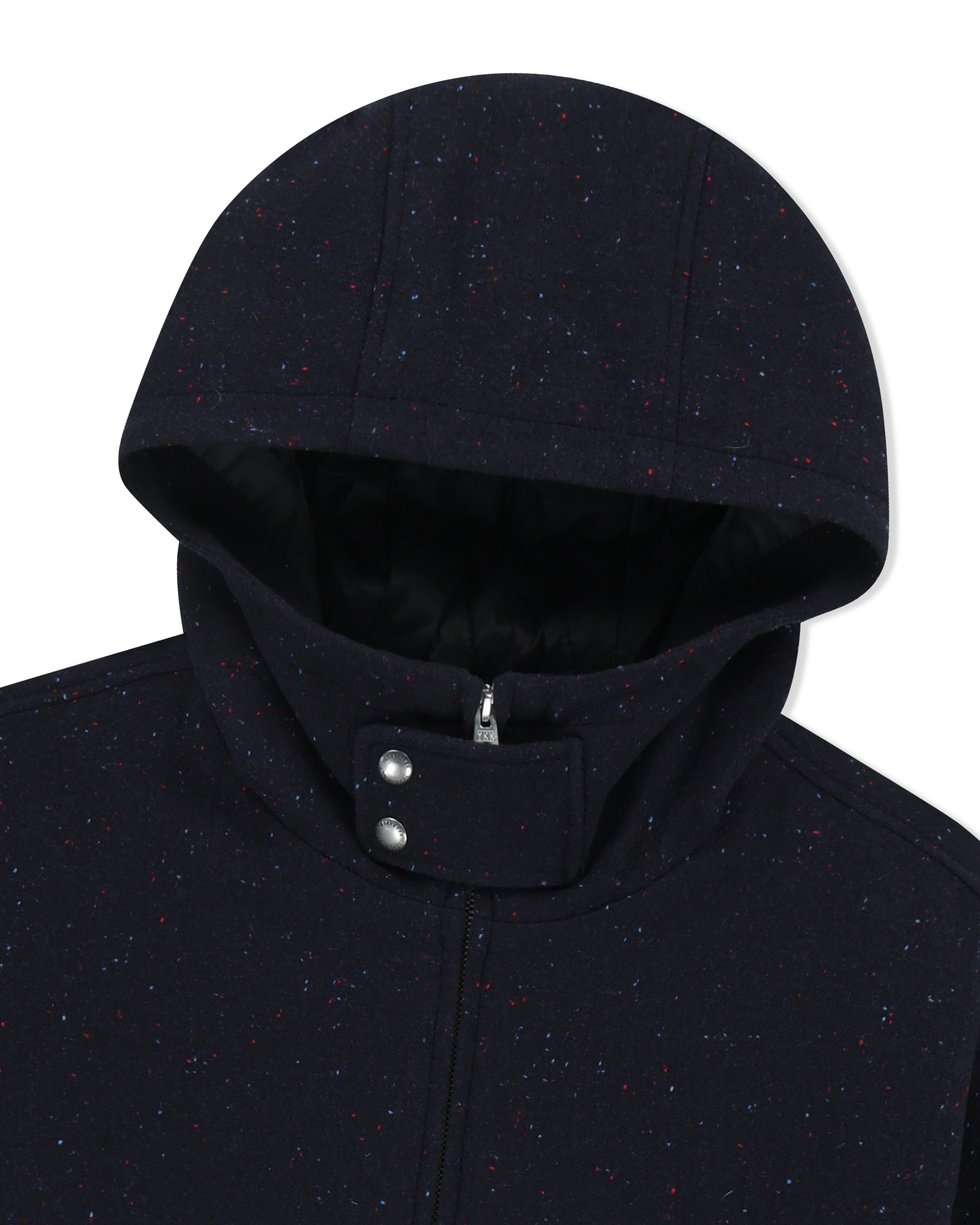 yeseyesee - Hooded Wool Zip Coat (Navy) product image 5 | TRAB K-Fashion Australia