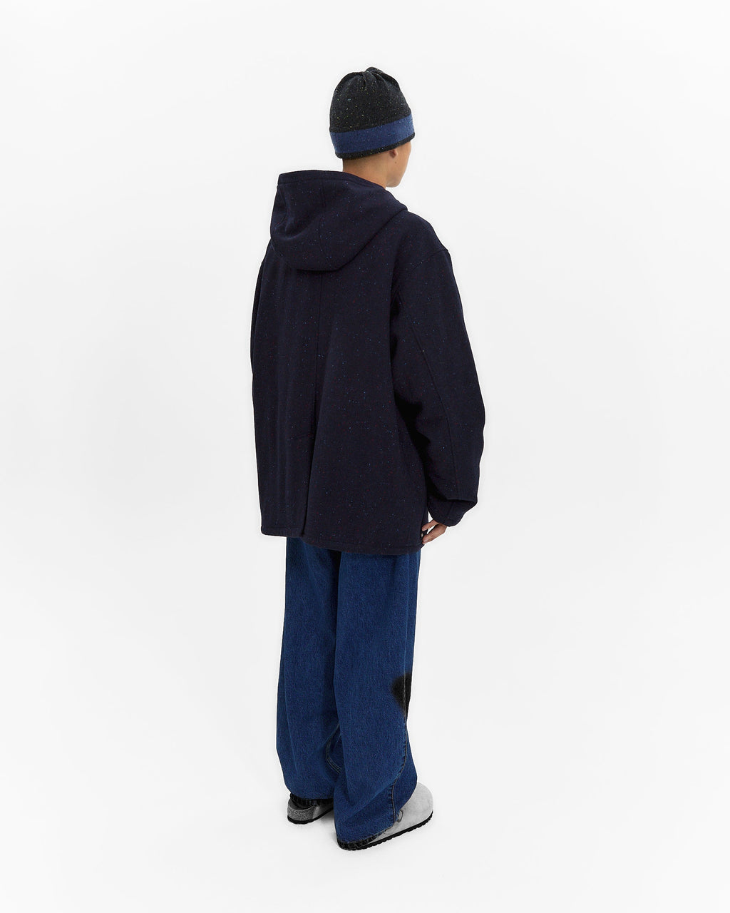 yeseyesee - Hooded Wool Zip Coat (Navy) product image 9 | TRAB K-Fashion Australia