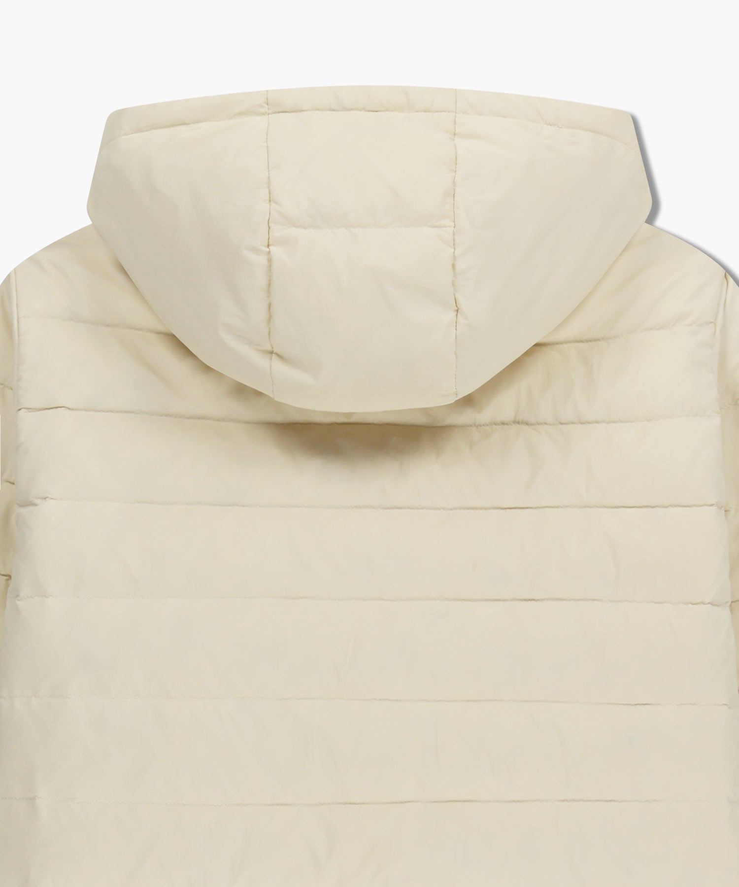 Marithe & Francois Girbaud - Classic Logo Hooded Light Down Jacket (Ivory) product image 9 | TRAB K-Fashion Australia