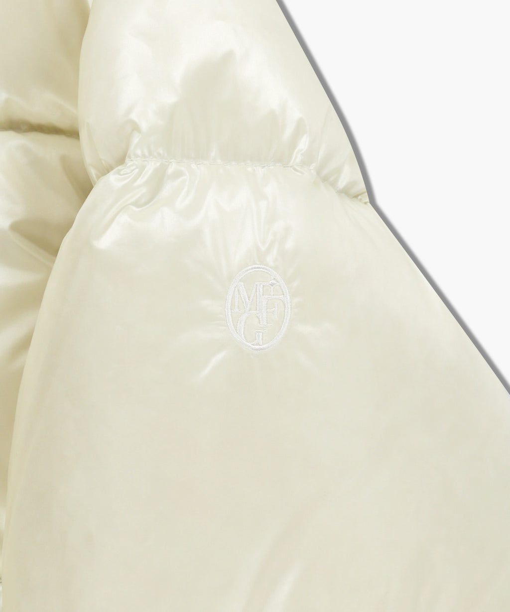 Marithe & Francois Girbaud - Glossy Crop Down Jacket (Ivory) product image 9 | TRAB K-Fashion Australia