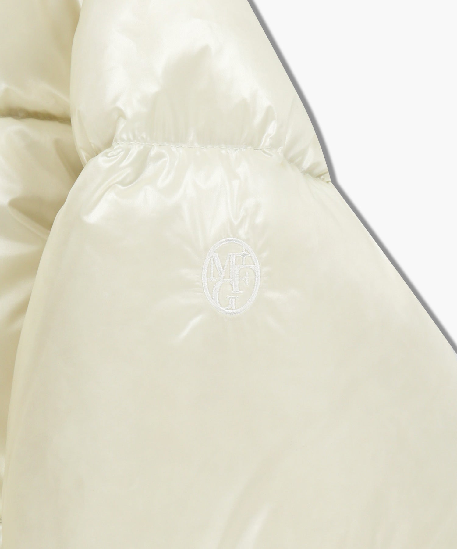Marithe & Francois Girbaud - Glossy Crop Down Jacket (Ivory) product image 9 | TRAB K-Fashion Australia