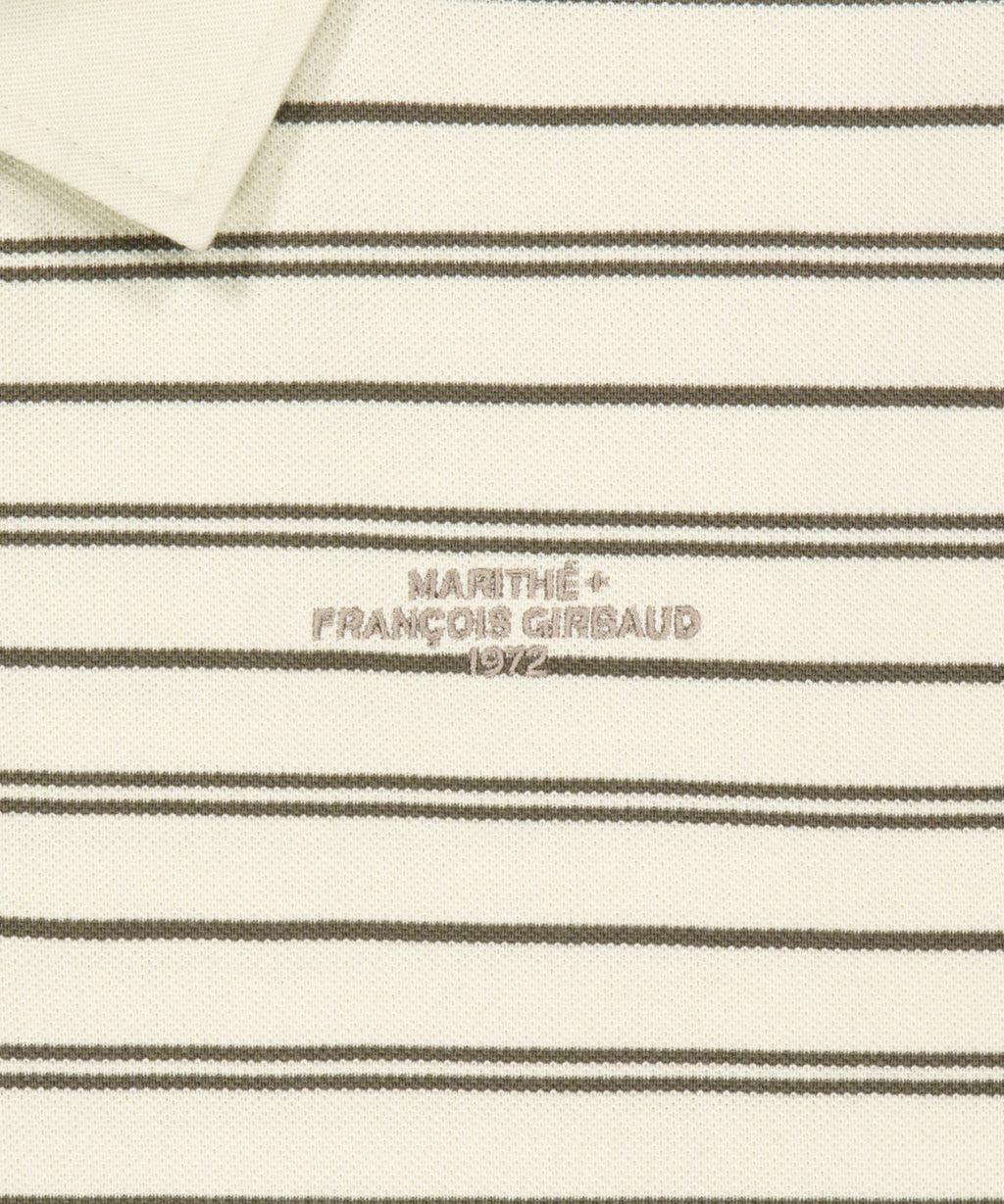 Marithe & Francois Girbaud - Stripe Pique Long Sleeve Tee (Ivory) product image 9 | TRAB K-Fashion Australia