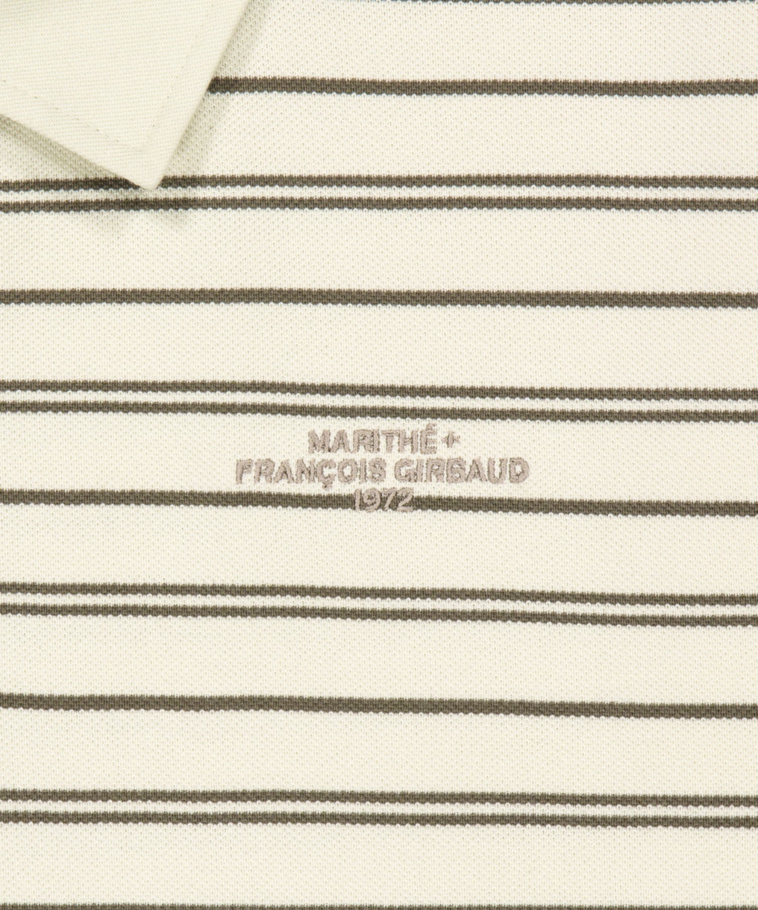 Marithe & Francois Girbaud - Stripe Pique Long Sleeve Tee (Ivory) product image 9 | TRAB K-Fashion Australia