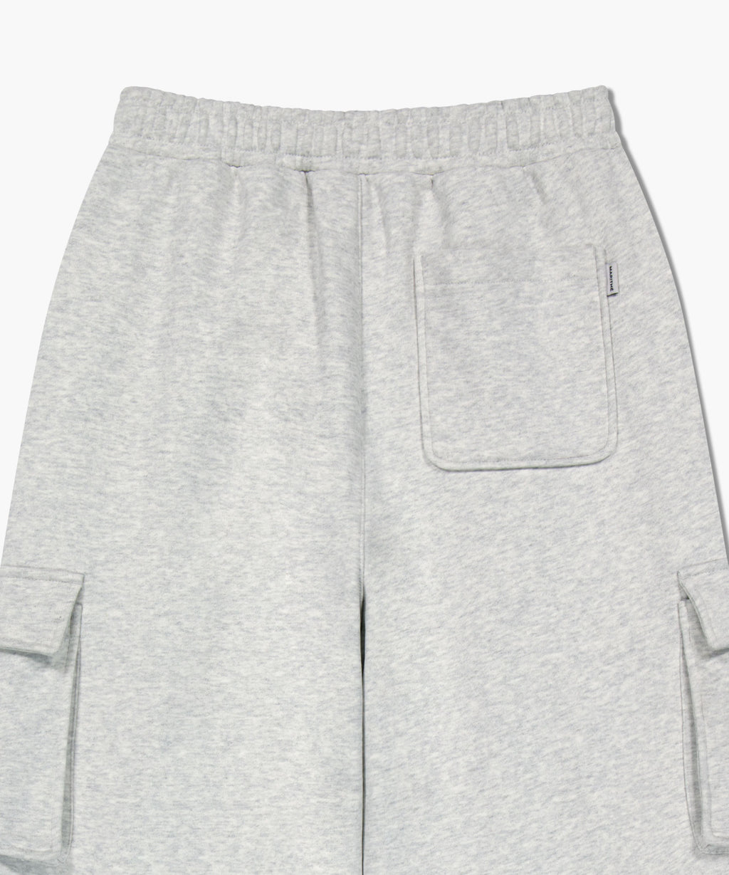 Marithe & Francois Girbaud - Classic Logo One Tuck Cargo Sweat Pants (Light Heather Gray) product image 9 | TRAB K-Fashion Australia