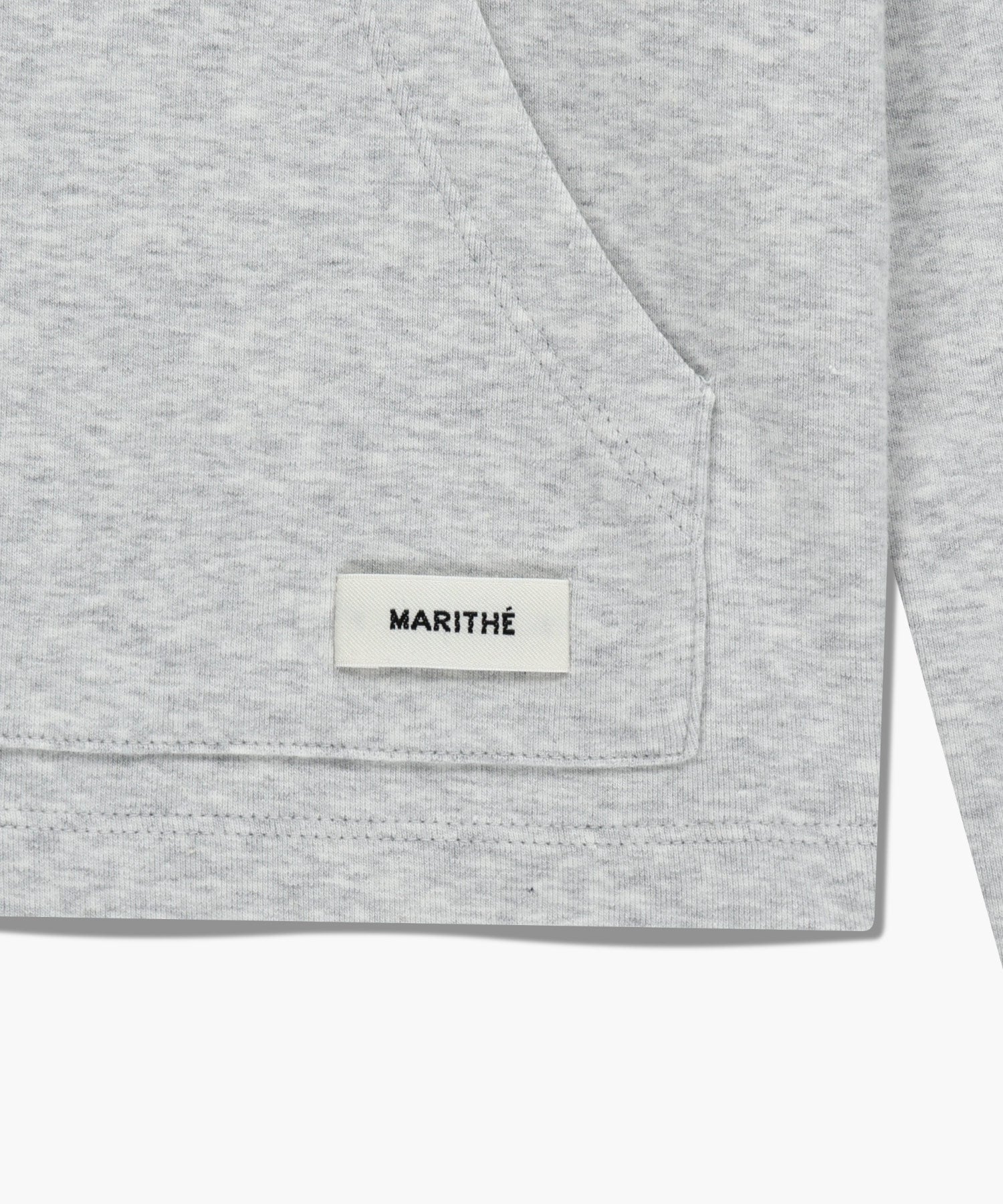 Marithe & Francois Girbaud - Basic Hoodie Long Sleeve (Light Heather Gray) product image 9 | TRAB K-Fashion Australia
