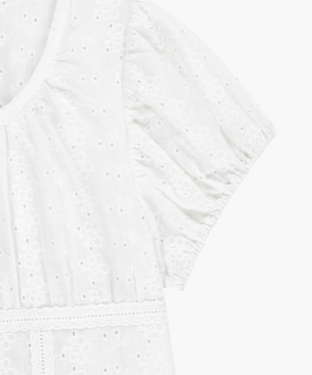 Marithe & Francois Girbaud - Puff Sleeve Lace Shirt (White) product image 9 | TRAB K-Fashion Australia