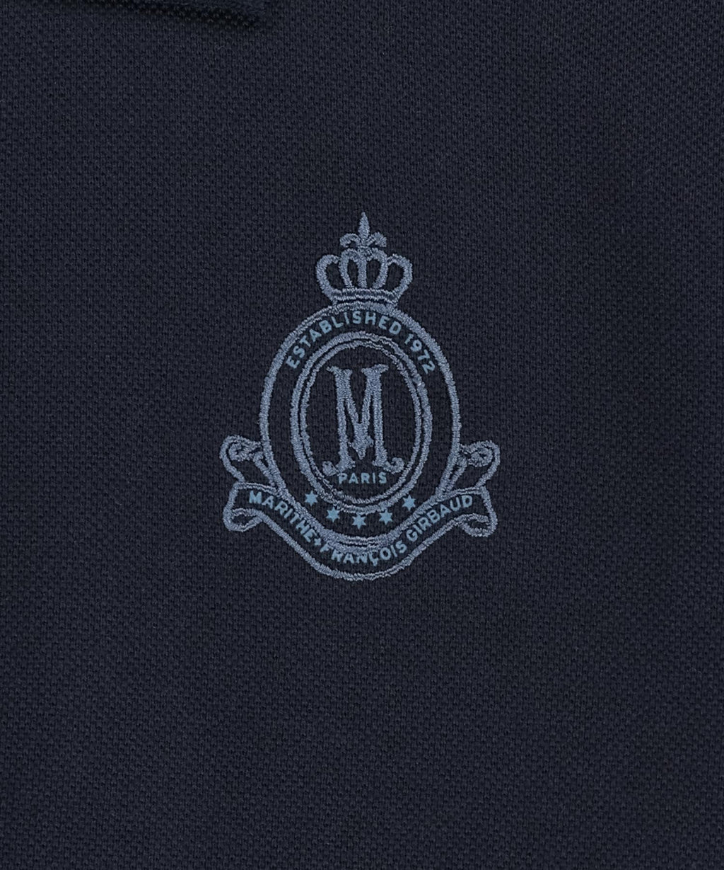 Marithe & Francois Girbaud - Emblem Pk Collar Tee (Navy) product image 9 | TRAB K-Fashion Australia