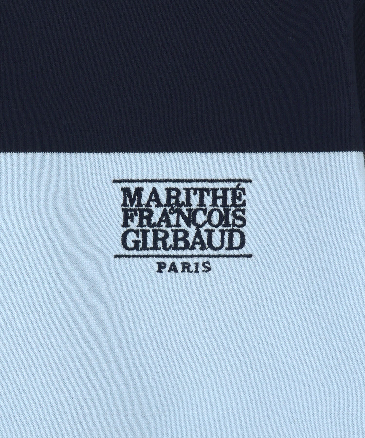 Marithe & Francois Girbaud - Small Classic Logo Rugby Stripe Sweatshirt (Navy) product image 9 | TRAB K-Fashion Australia