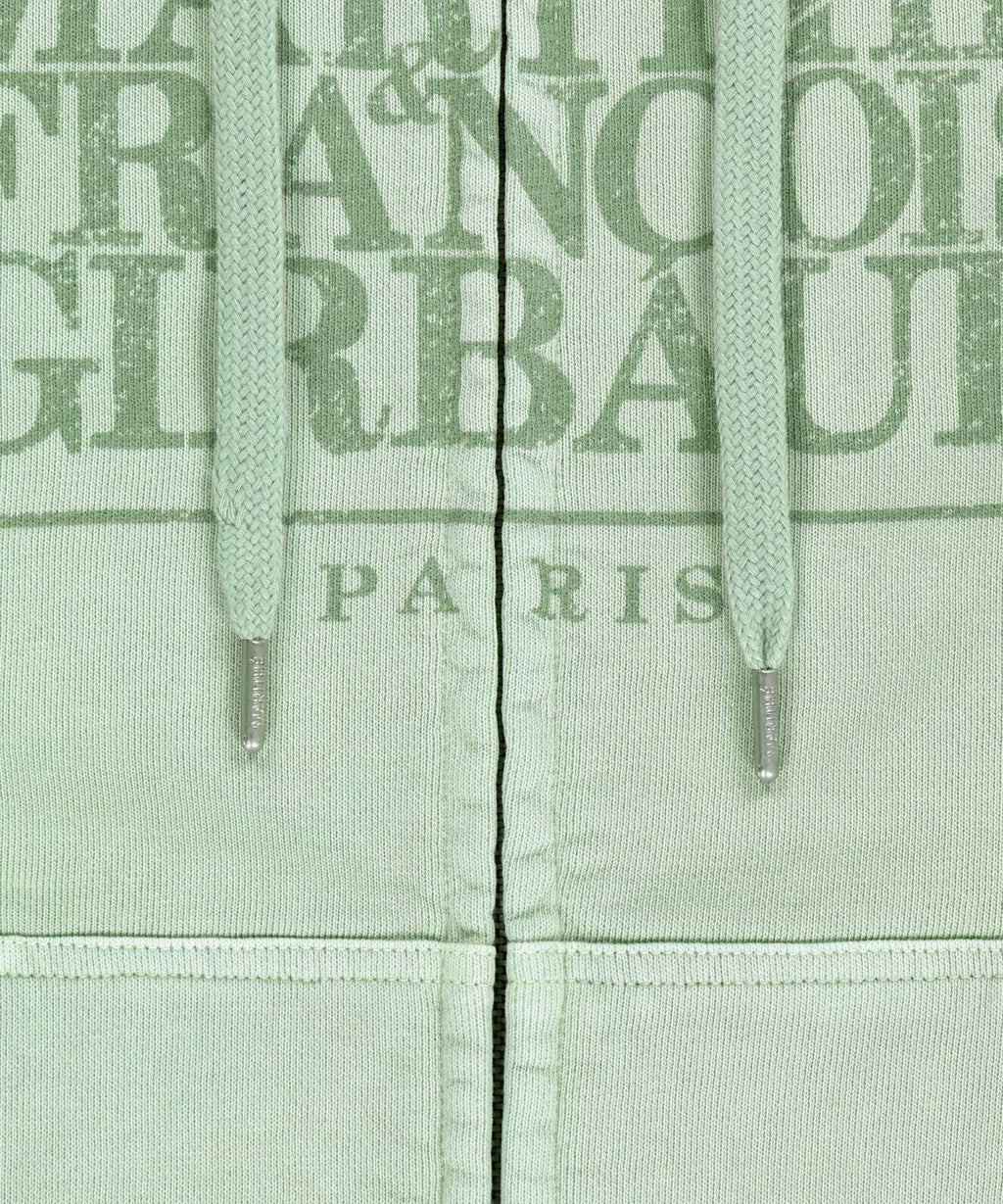 Marithe & Francois Girbaud - Classic Logo Dyeing Hoodie Zipup (Mint) product image 9 | TRAB K-Fashion Australia