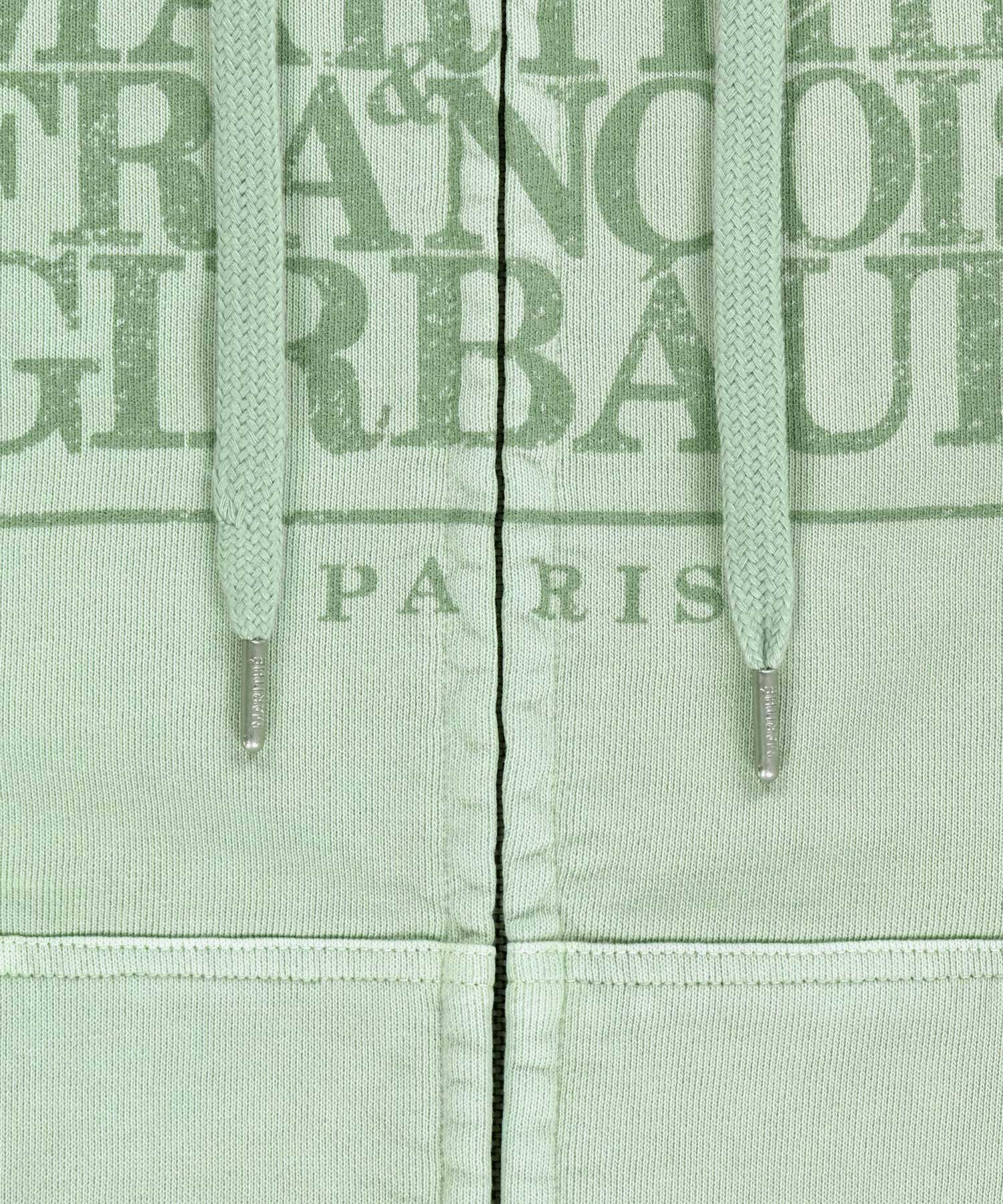 Marithe & Francois Girbaud - Classic Logo Dyeing Hoodie Zipup (Mint) product image 9 | TRAB K-Fashion Australia