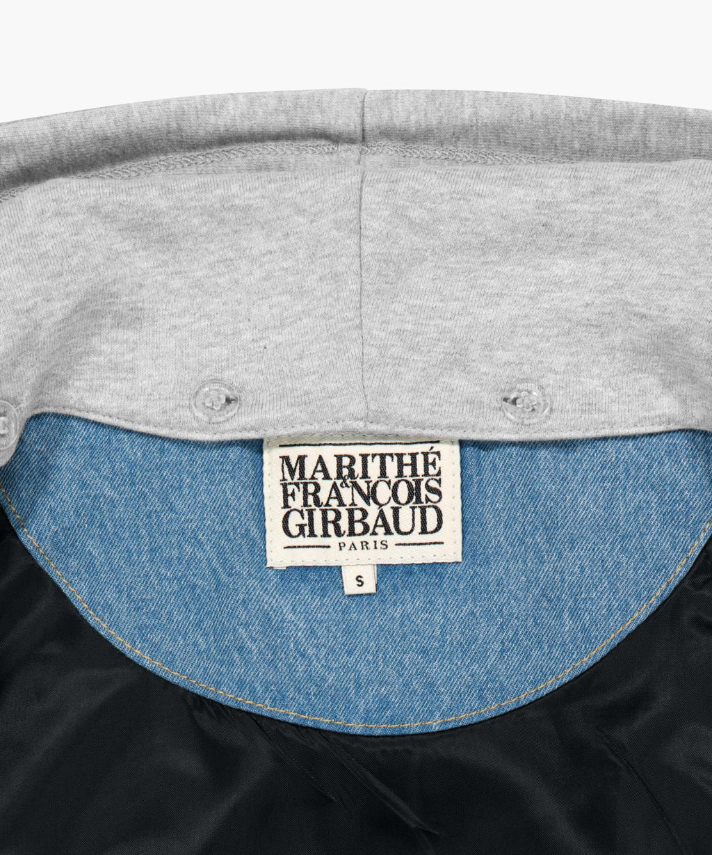 Marithe & Francois Girbaud - Classic Logo Raglan Denim Varsity Jacket (Light Blue) product image 9 | TRAB K-Fashion Australia