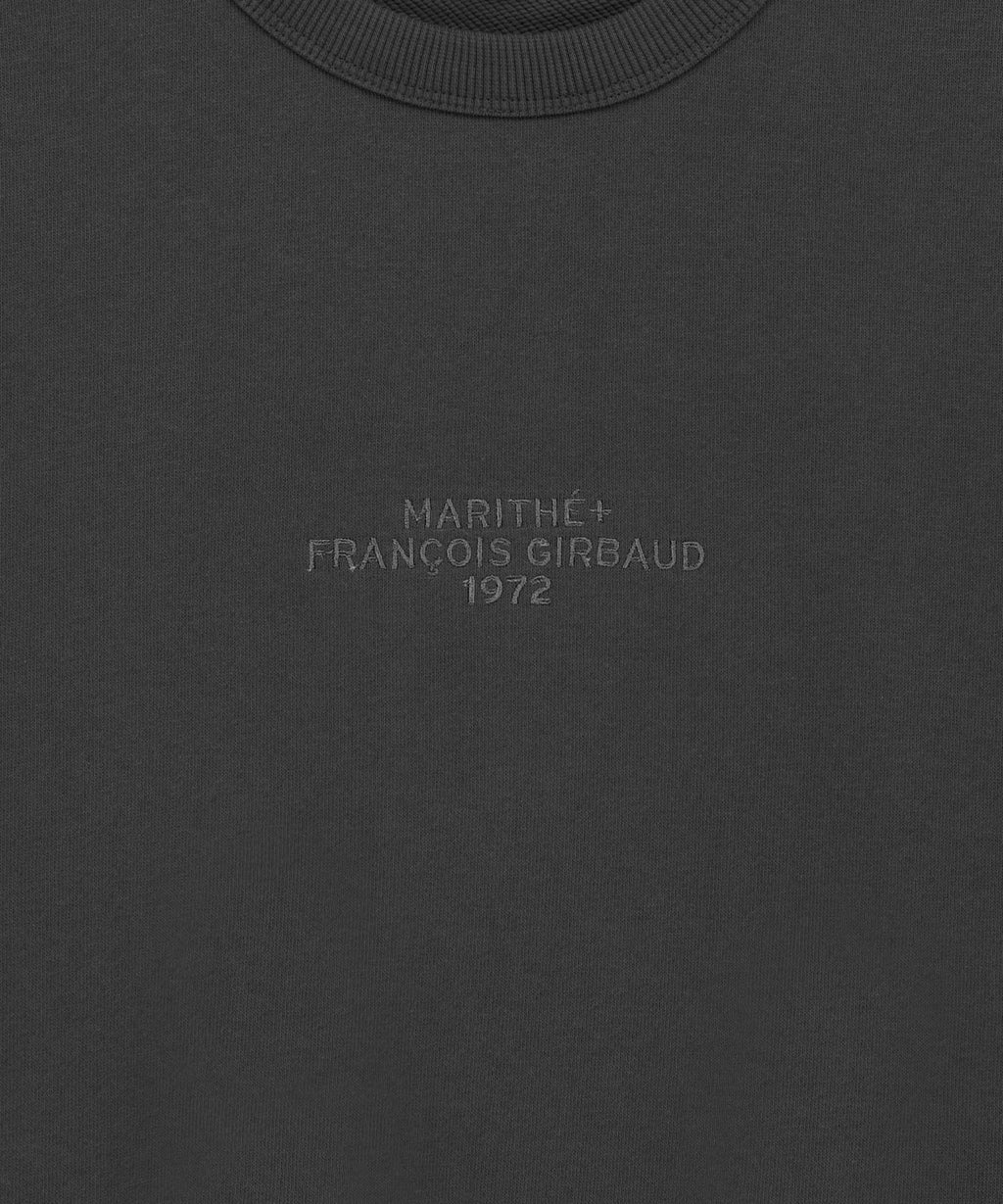 Marithe & Francois Girbaud - Lettering Logo Over Fit Sweatshirt (Charcoal) product image 9 | TRAB K-Fashion Australia