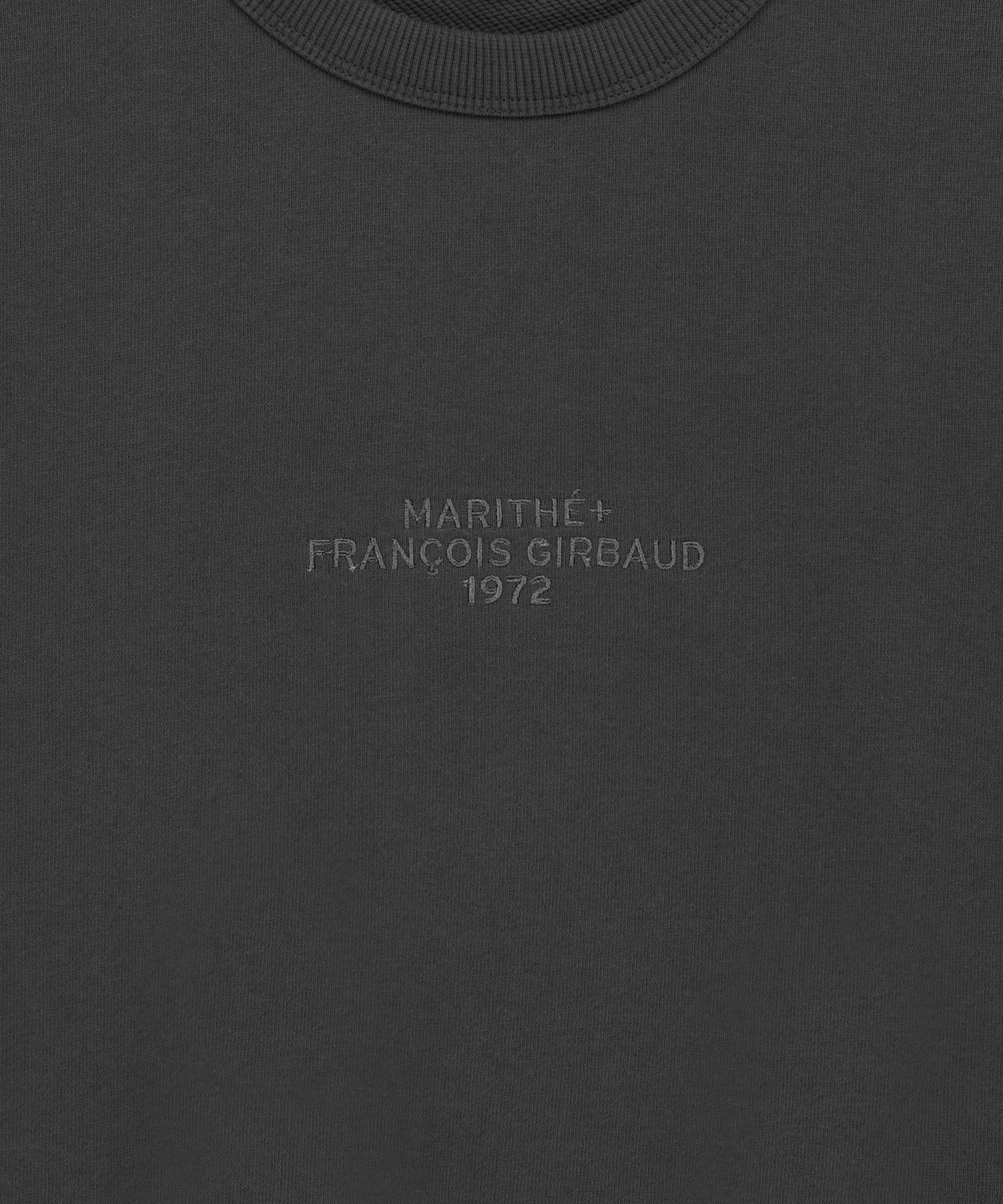 Marithe & Francois Girbaud - Lettering Logo Over Fit Sweatshirt (Charcoal) product image 9 | TRAB K-Fashion Australia