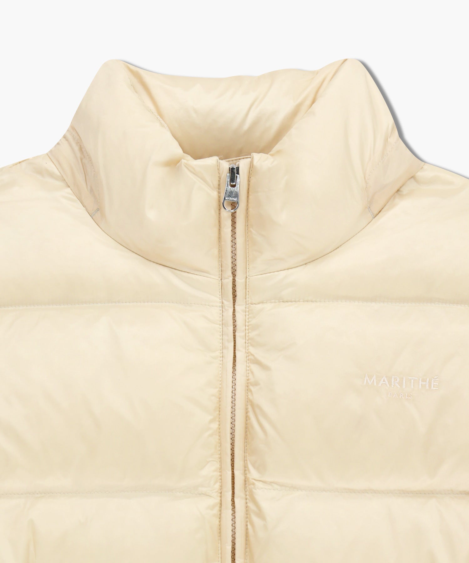 Marithe & Francois Girbaud - Waist String Mid Down Jacket (Light Beige) product image 9 | TRAB K-Fashion Australia