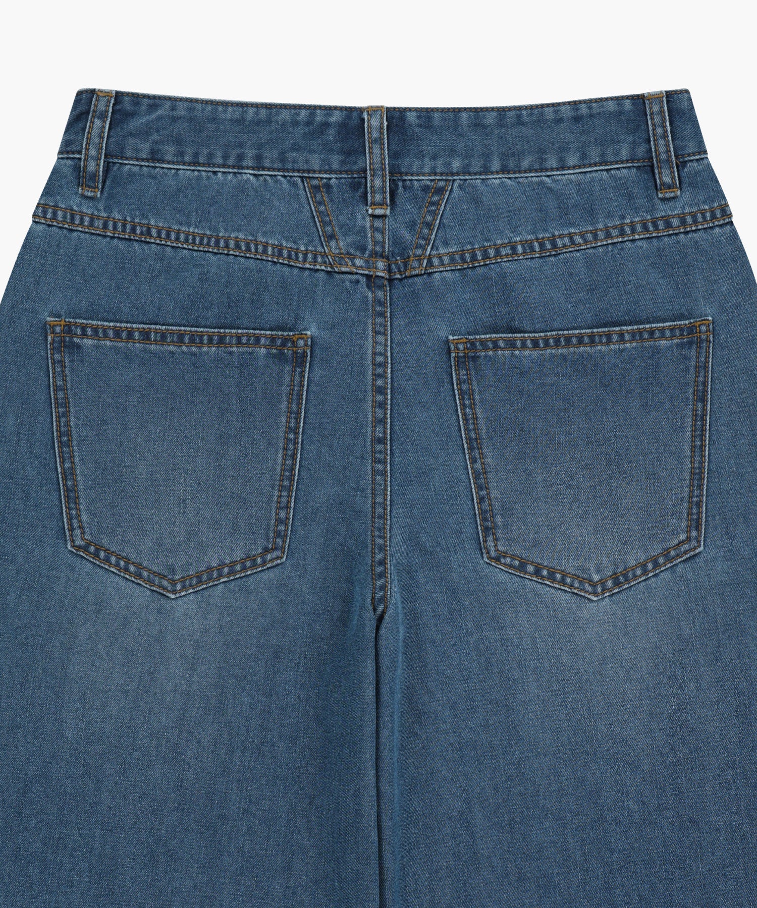 Marithe & Francois Girbaud - Summer Semi Wide Denim Pants (Blue) product image 9 | TRAB K-Fashion Australia
