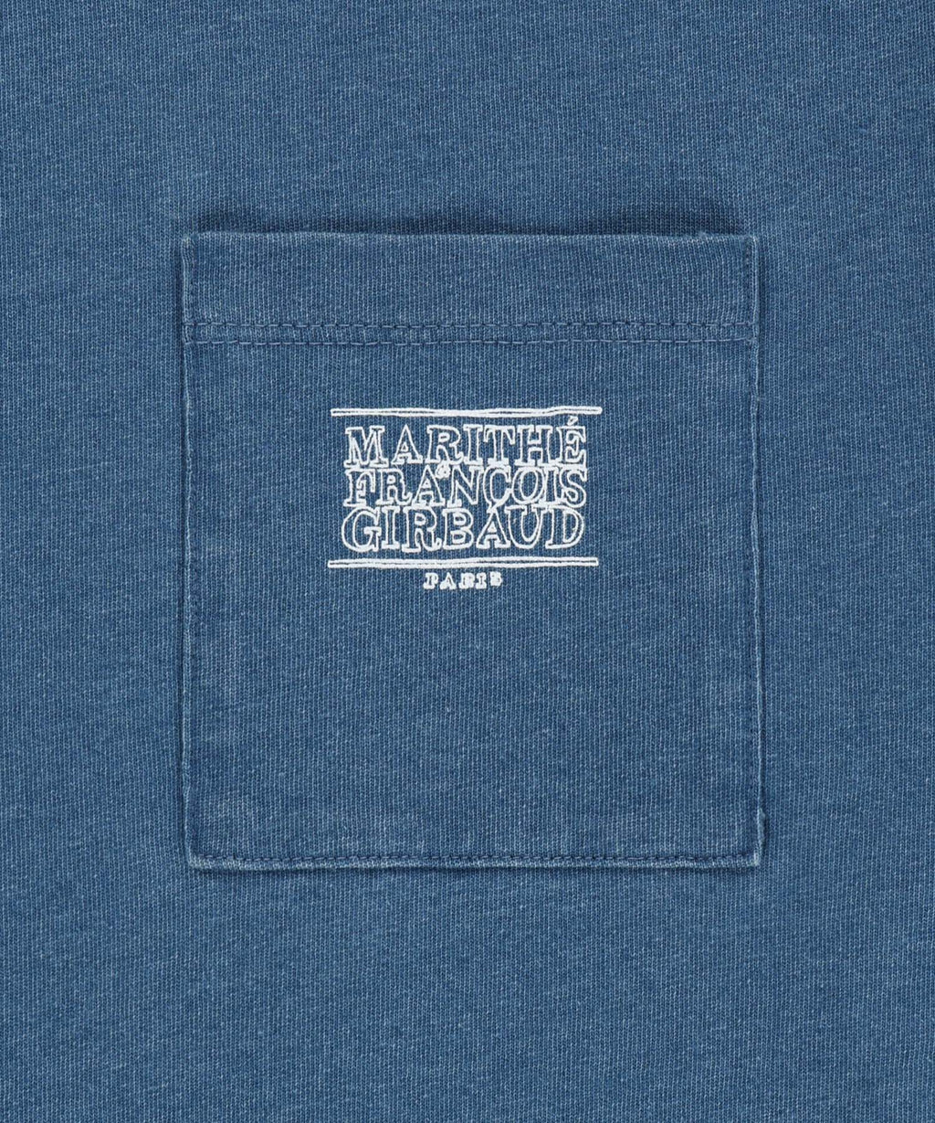Marithe & Francois Girbaud - Doodle Classic Logo Pocket Tee (Blue) product image 9 | TRAB K-Fashion Australia