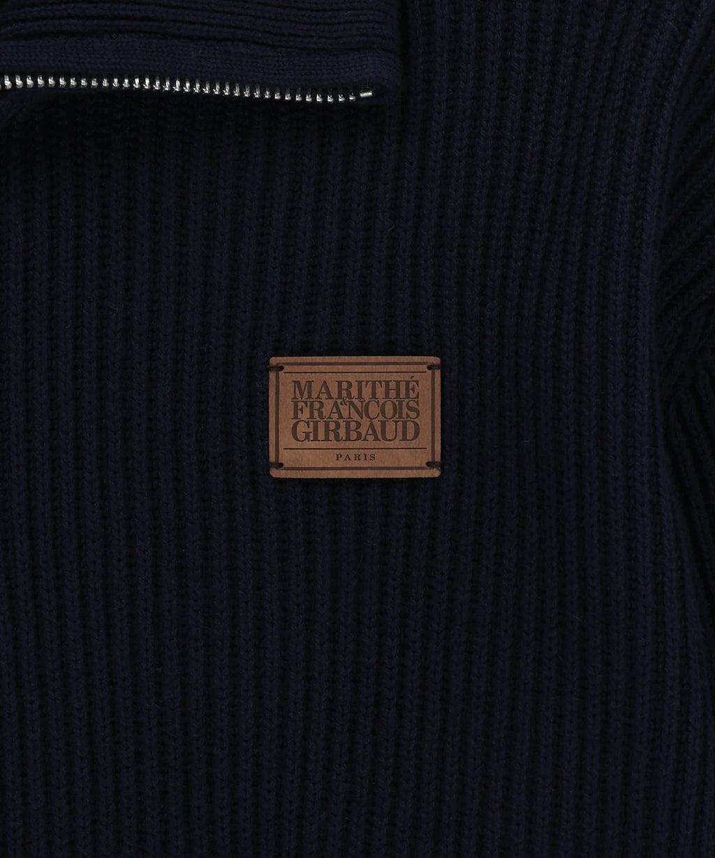 Marithe & Francois Girbaud - Half Neck Zipup Knit (Navy) product image 9 | TRAB K-Fashion Australia