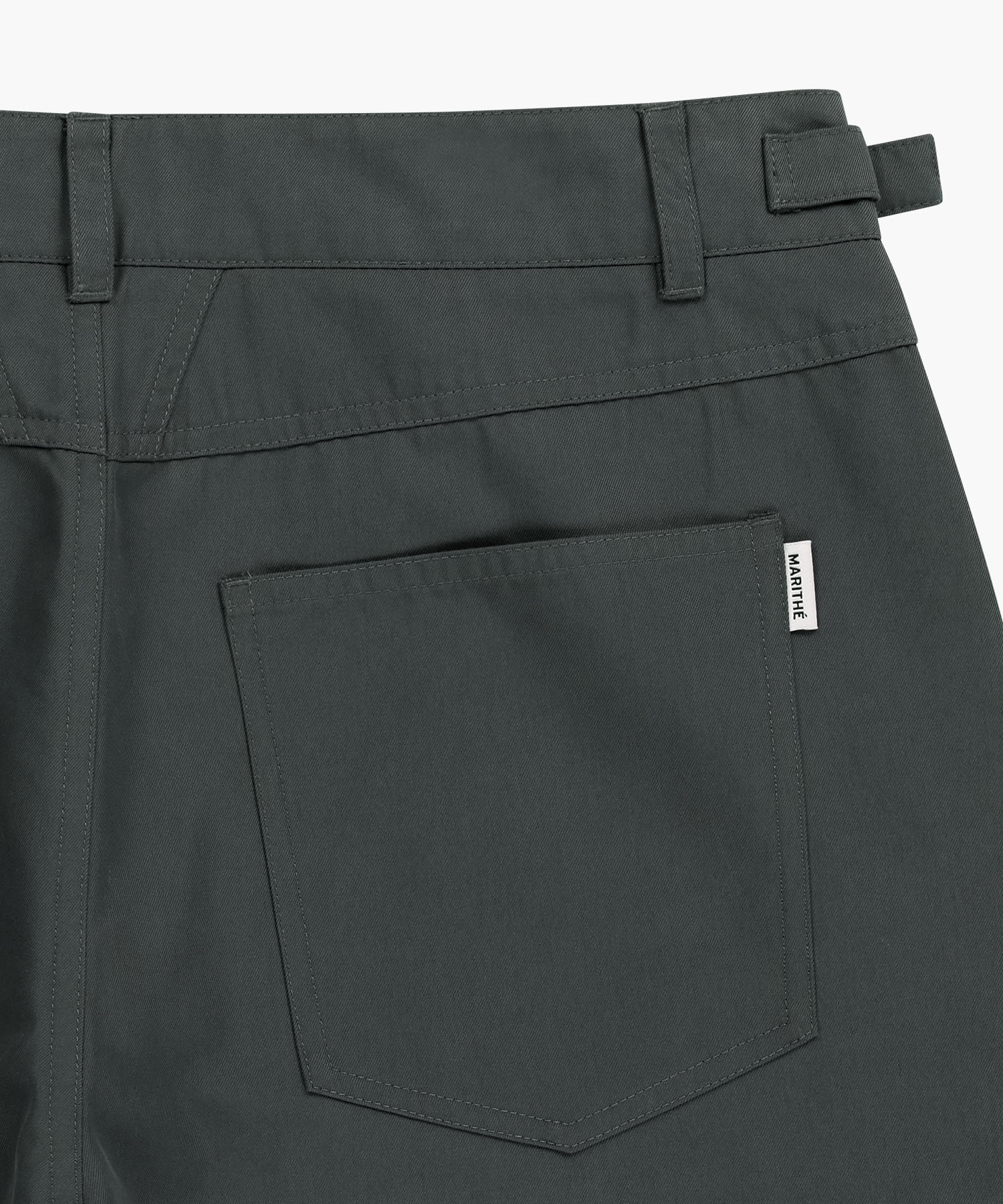 Marithe & Francois Girbaud - Curved Chino Pants (Charcoal) product image 9 | TRAB K-Fashion Australia