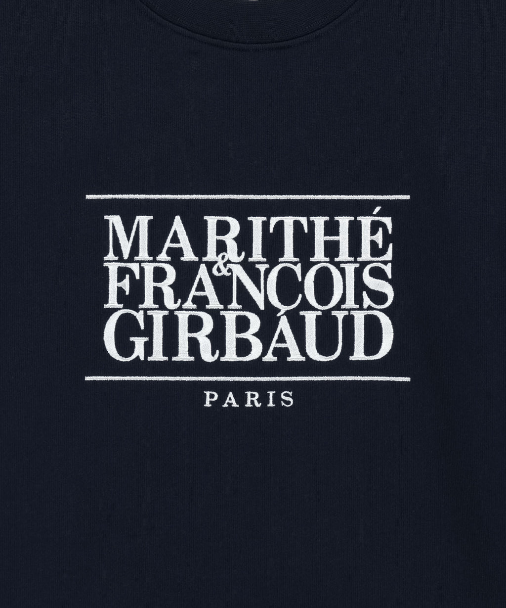 Marithe & Francois Girbaud - Classic Logo Crop Sweatshirt (Navy) product image 9 | TRAB K-Fashion Australia