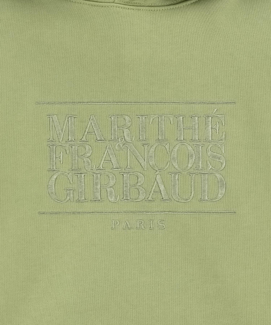 Marithe & Francois Girbaud - Classic Logo Embroidery Hoodie (Olive) product image 9 | TRAB K-Fashion Australia