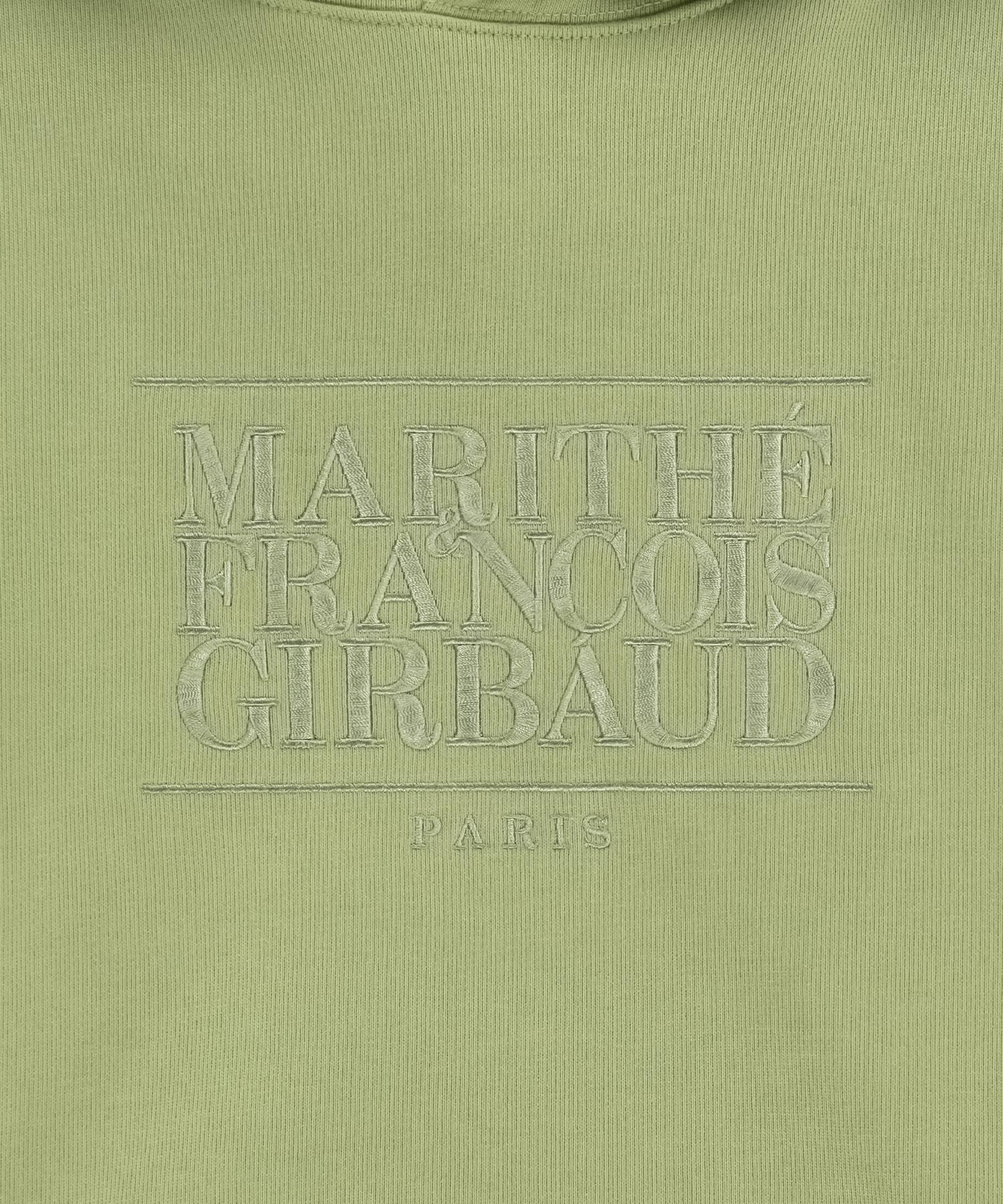 Marithe & Francois Girbaud - Classic Logo Embroidery Hoodie (Olive) product image 9 | TRAB K-Fashion Australia