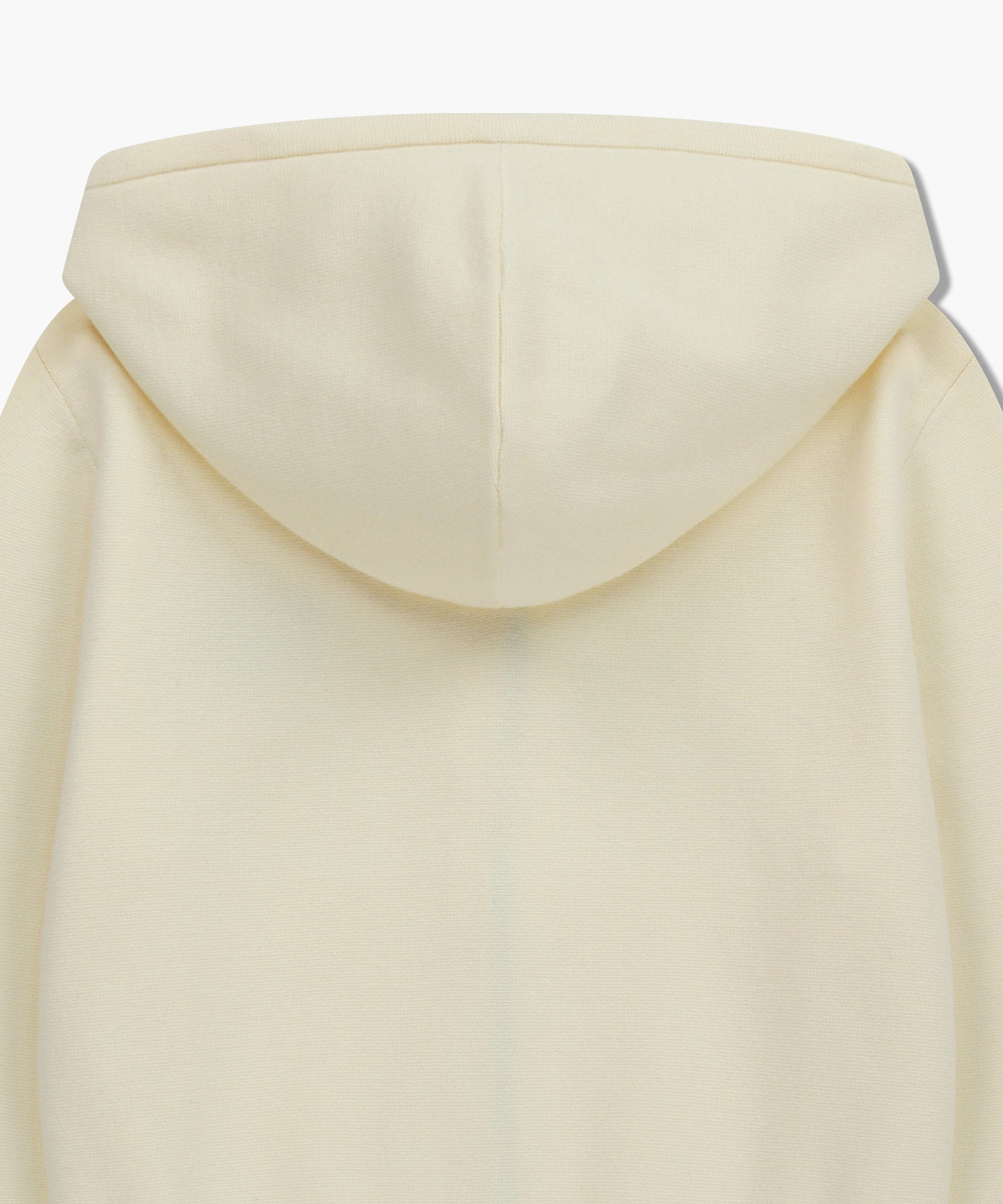 Marithe & Francois Girbaud - Classic Logo Crop Knit Hoodie Zipup (Ivory) product image 9 | TRAB K-Fashion Australia