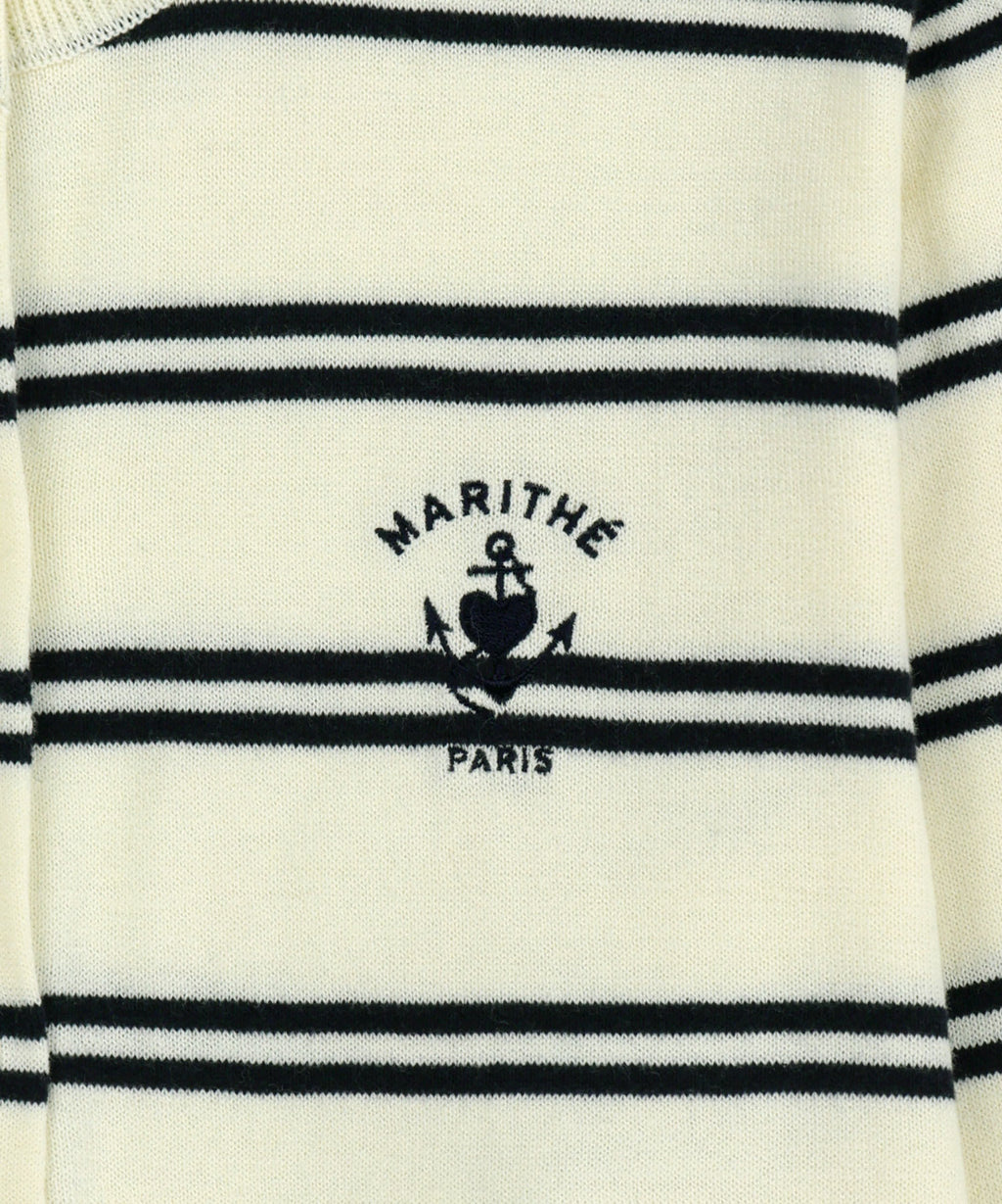 Marithe & Francois Girbaud - Stripe Knit Cardigan (Ivory) product image 9 | TRAB K-Fashion Australia