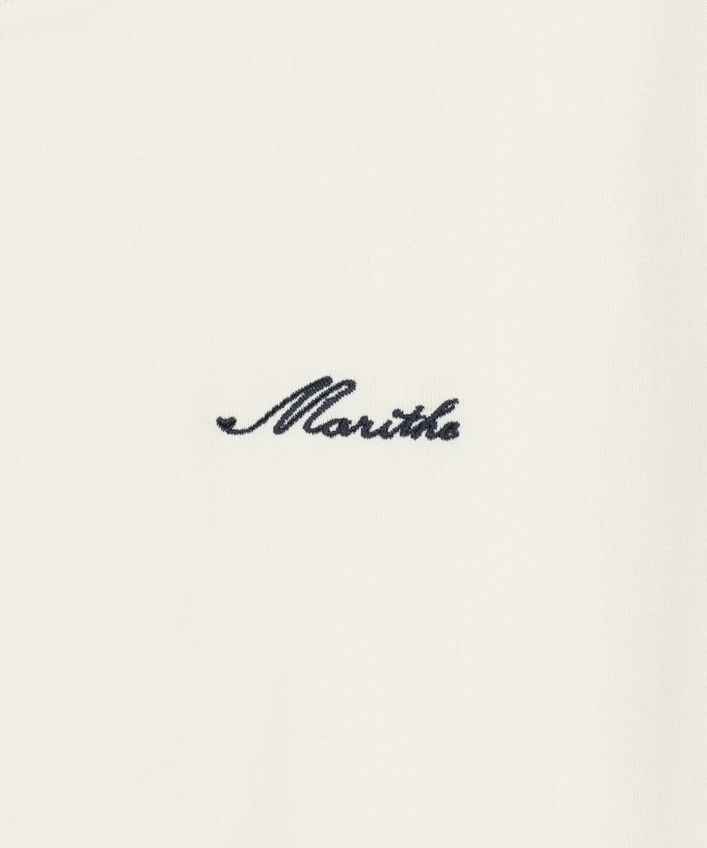 Marithe & Francois Girbaud - Small Lettering Slim Crop Tee (Ivory) product image 9 | TRAB K-Fashion Australia