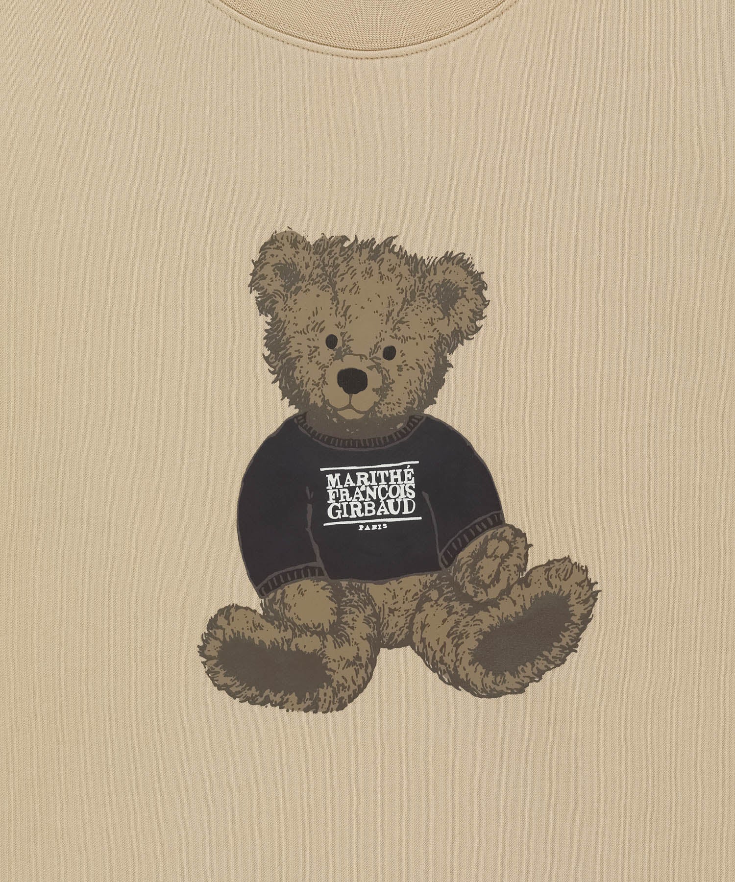 Marithe & Francois Girbaud - Doodle Bear Sweatshirt (Beige) product image 9 | TRAB K-Fashion Australia
