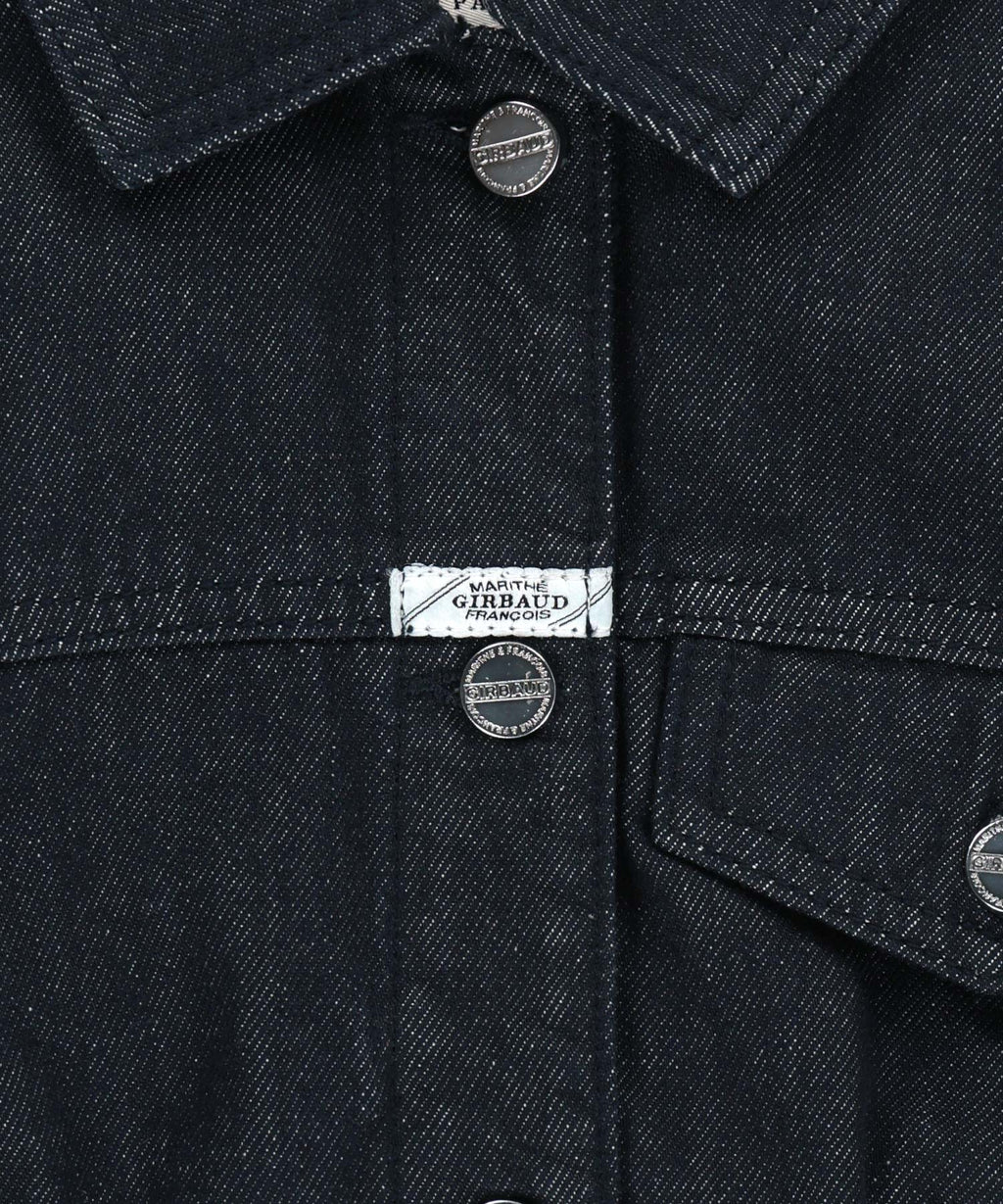 Marithe & Francois Girbaud - Denim Tuck Detail Jacket (Dark Blue) product image 9 | TRAB K-Fashion Australia