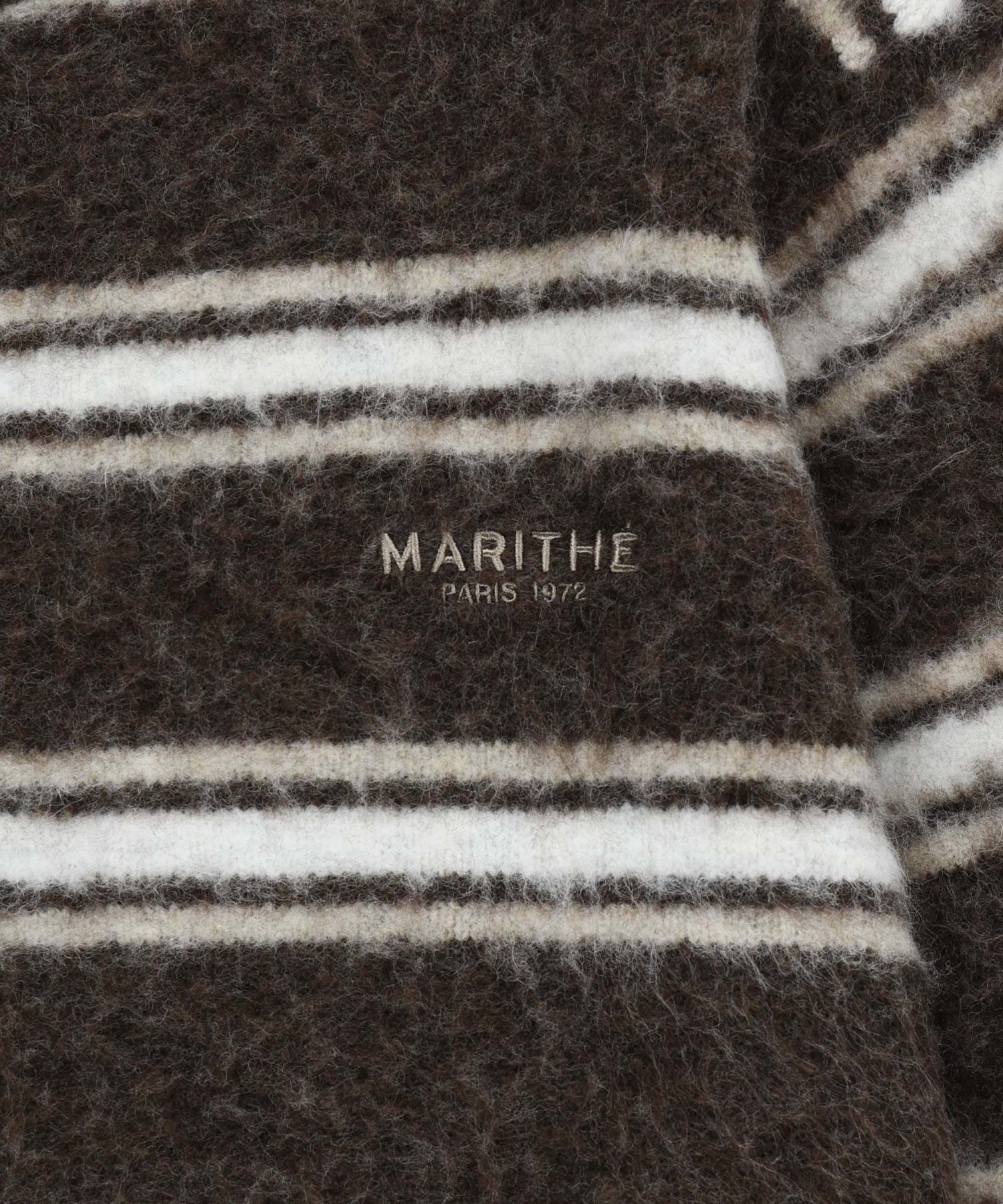 Marithe & Francois Girbaud - Multi Stripe Knit Pullover (Brown) product image 9 | TRAB K-Fashion Australia