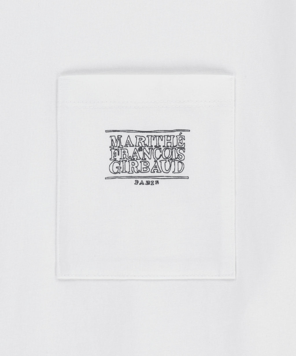 Marithe & Francois Girbaud - Doodle Classic Logo Pocket Tee (White) product image 9 | TRAB K-Fashion Australia