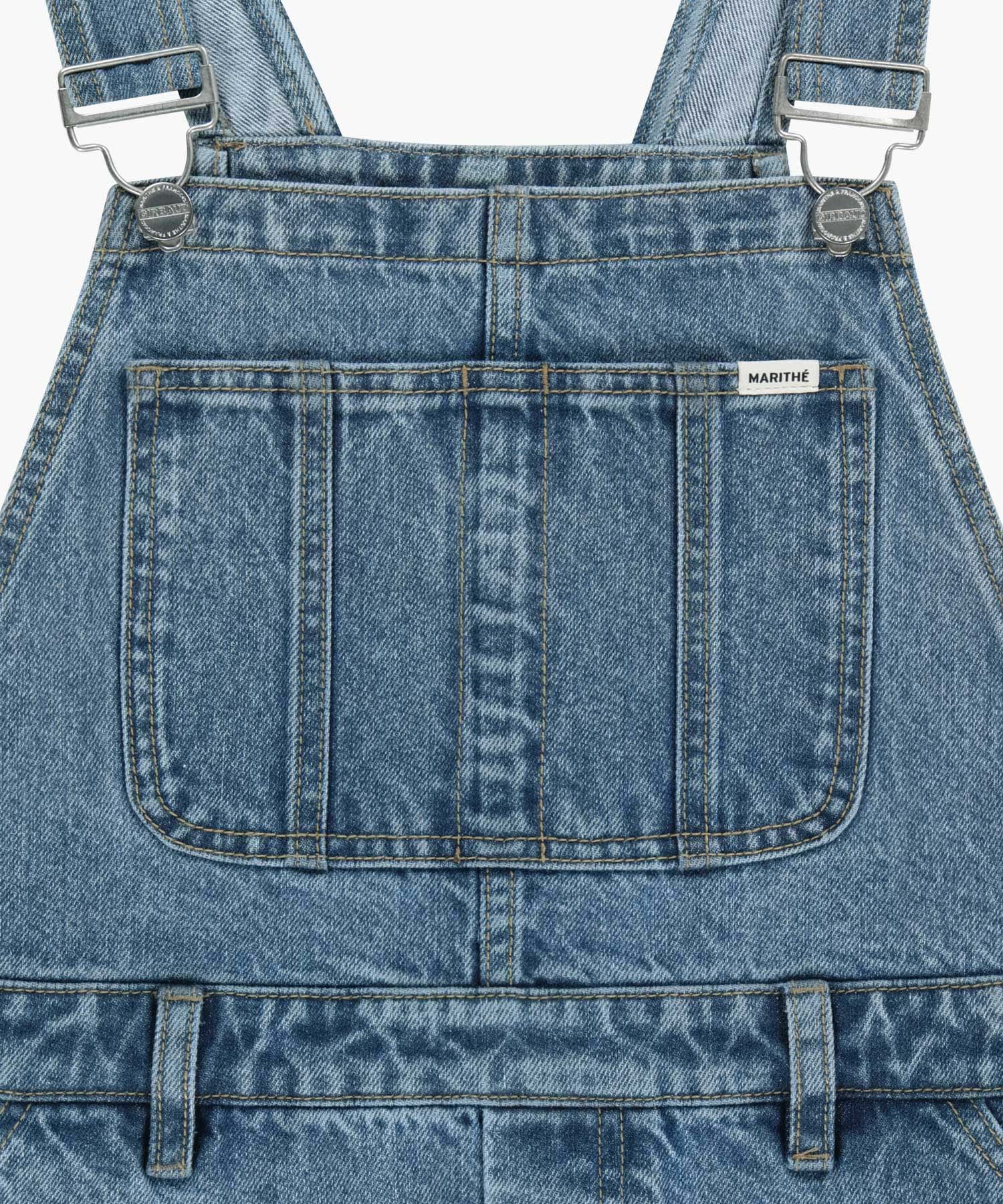 Marithe & Francois Girbaud - Denim Overall Midi Skirt (Blue) product image 9 | TRAB K-Fashion Australia