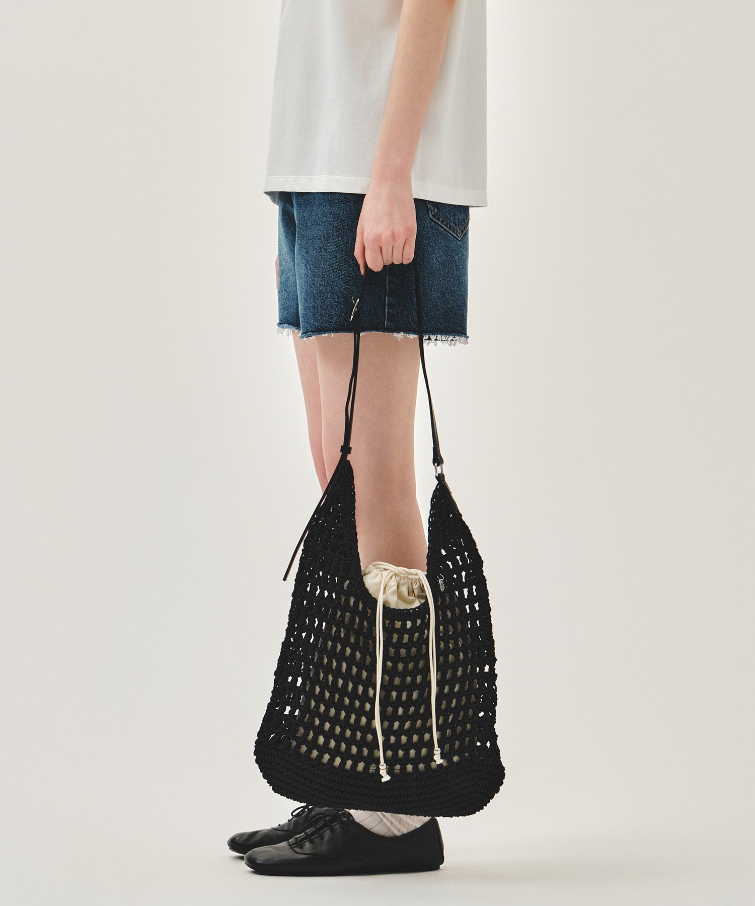 Marithe & Francois Girbaud - Macrame Hobo Bag (Black) product image 9 | TRAB K-Fashion Australia