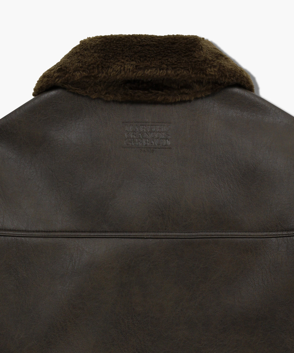 Marithe & Francois Girbaud - Faux Leather Over Fit Mustang Jacket (Brown) product image 12 | TRAB K-Fashion Australia