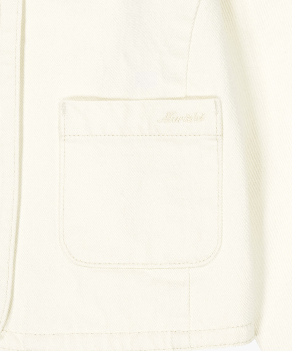 Marithe & Francois Girbaud - Round Neck Denim Jacket (Ecru) product image 12 | TRAB K-Fashion Australia