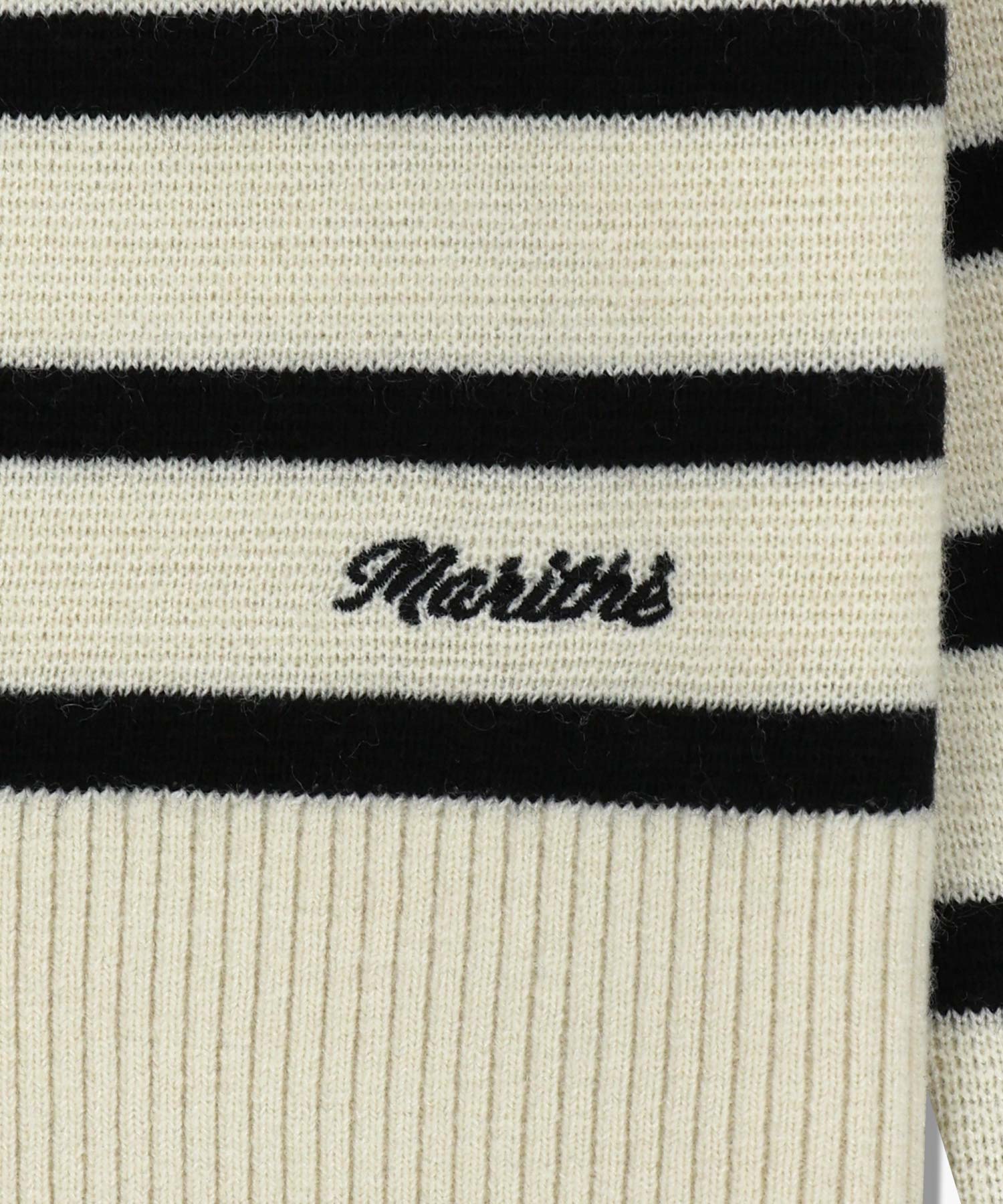 Marithe & Francois Girbaud - Stripe Polo Knit (Ivory) product image 9 | TRAB K-Fashion Australia