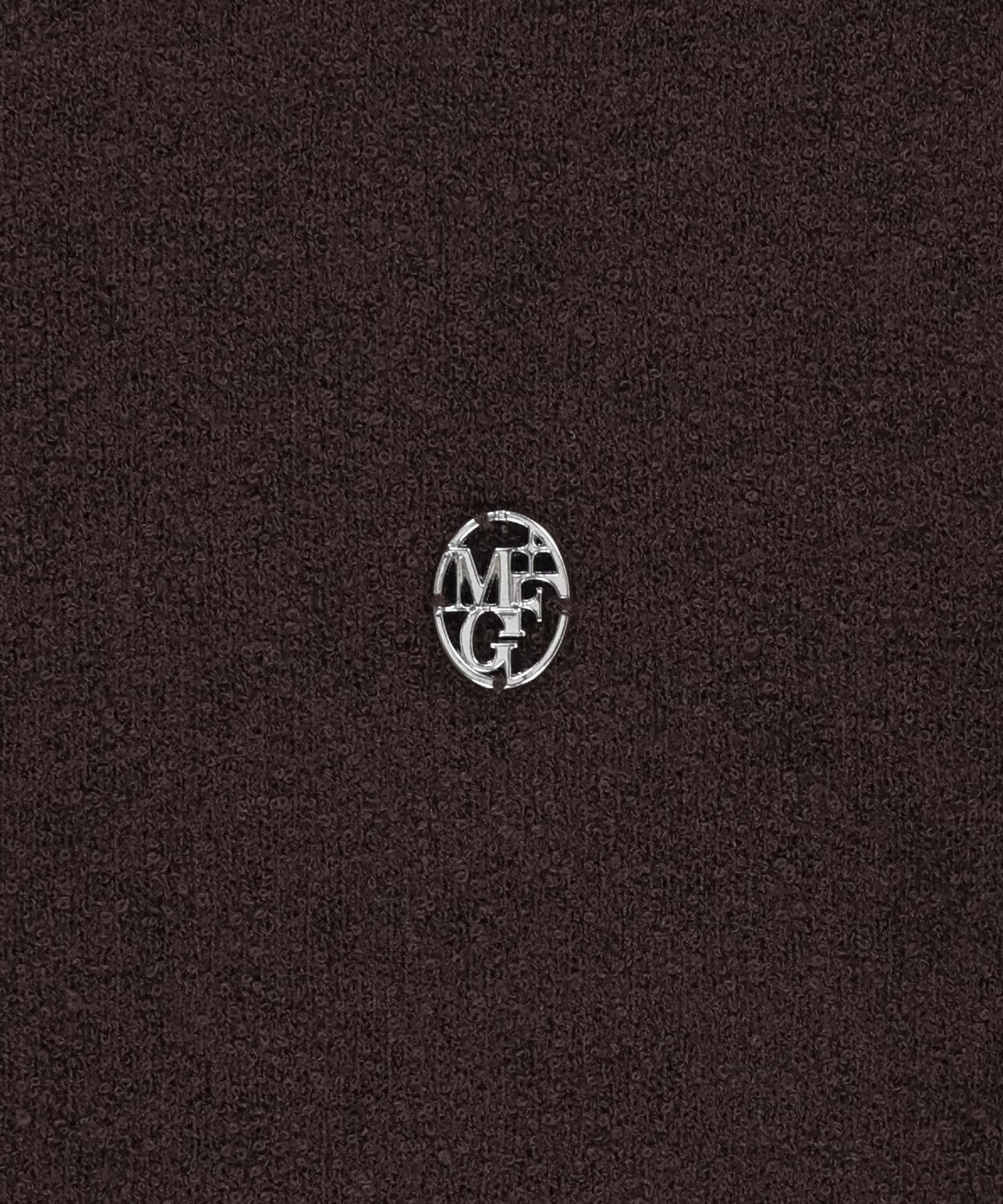 Marithe & Francois Girbaud - Puff Sleeve Half Knit Cardigan (Dark Brown) product image 9 | TRAB K-Fashion Australia