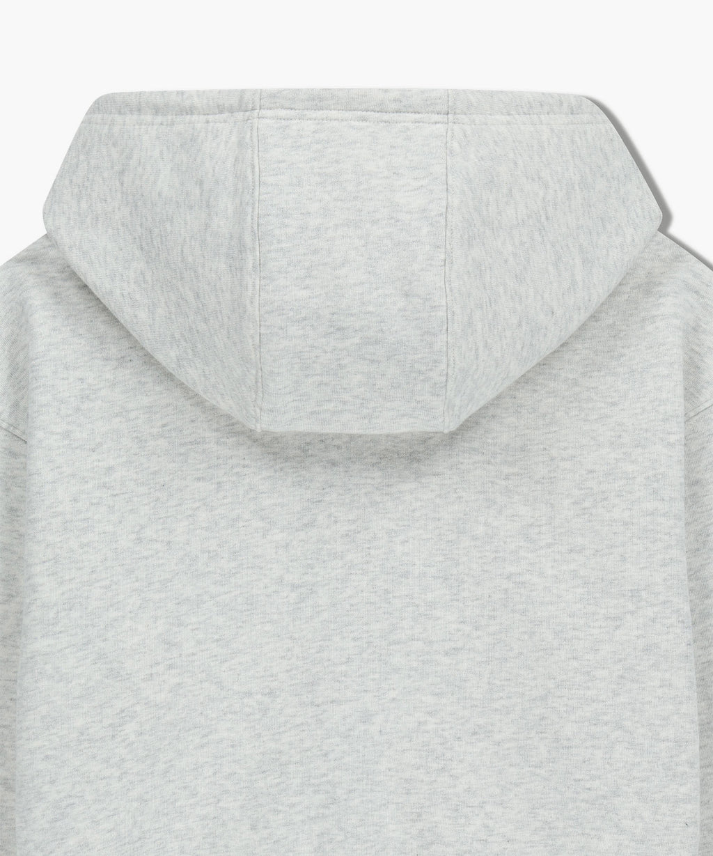 Marithe & Francois Girbaud - Lace Applique Crop Hoodie Zipup (Light Heather Gray) product image 9 | TRAB K-Fashion Australia