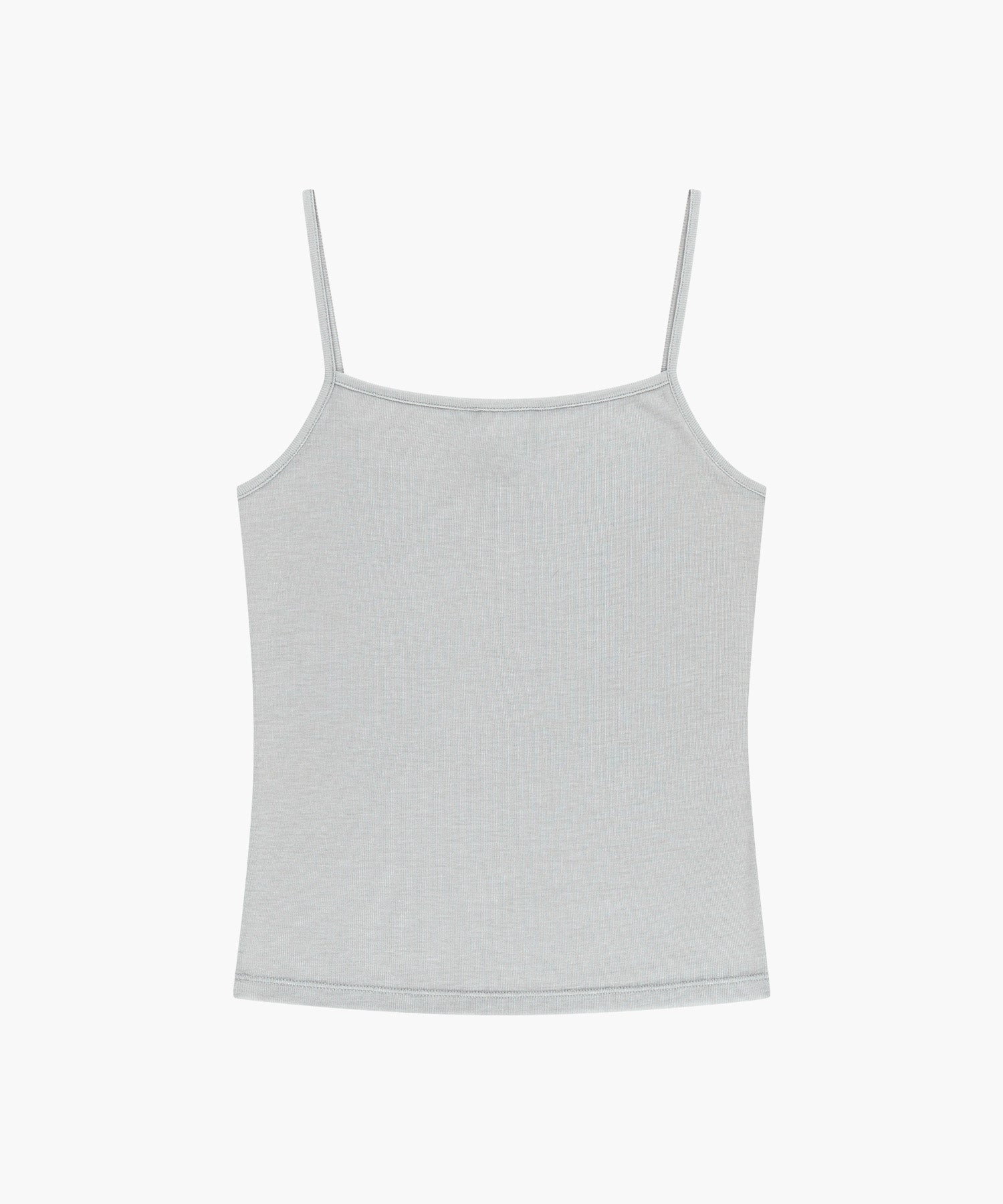 Marithe & Francois Girbaud - Small Classic Logo Sleeveless Layered Slim Crop Tee (Light Gray) product image 9 | TRAB K-Fashion Australia