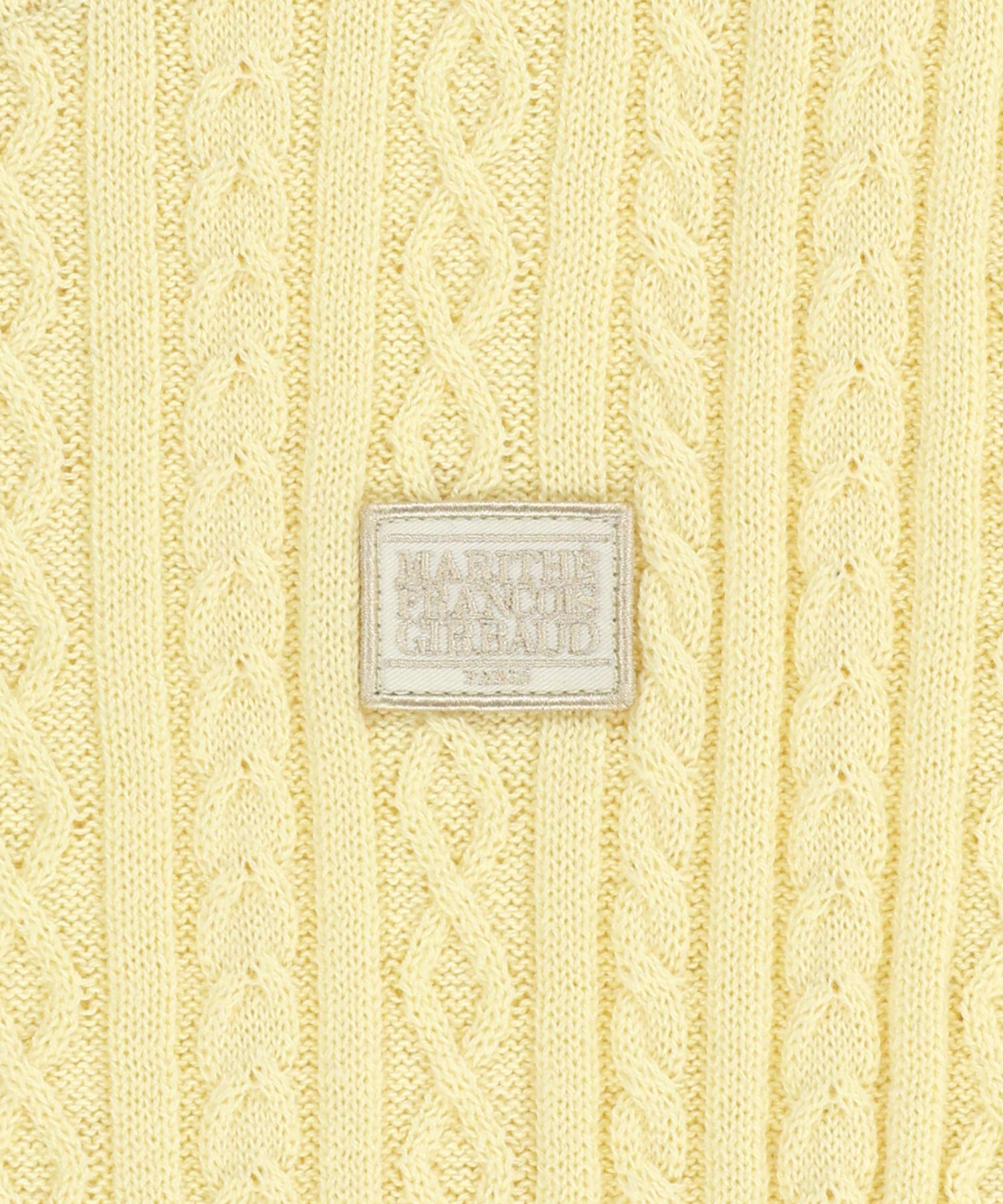 Marithe & Francois Girbaud - Cable Half Knit Pullover (Light Yellow) product image 9 | TRAB K-Fashion Australia
