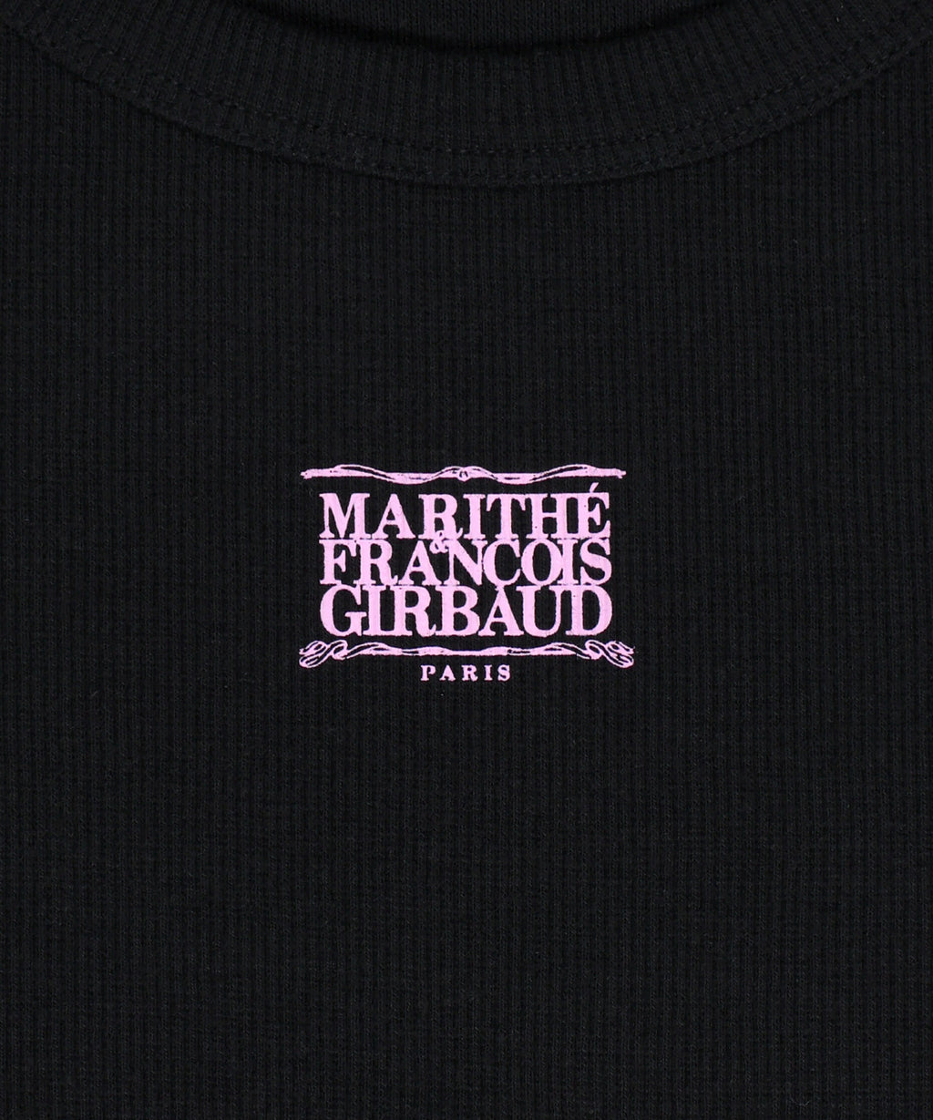 Marithe & Francois Girbaud - [Pre-order – Ships 21 Jul] Ribbon Classic Logo Sleeveless (Black) product image 9 | TRAB K-Fashion Australia