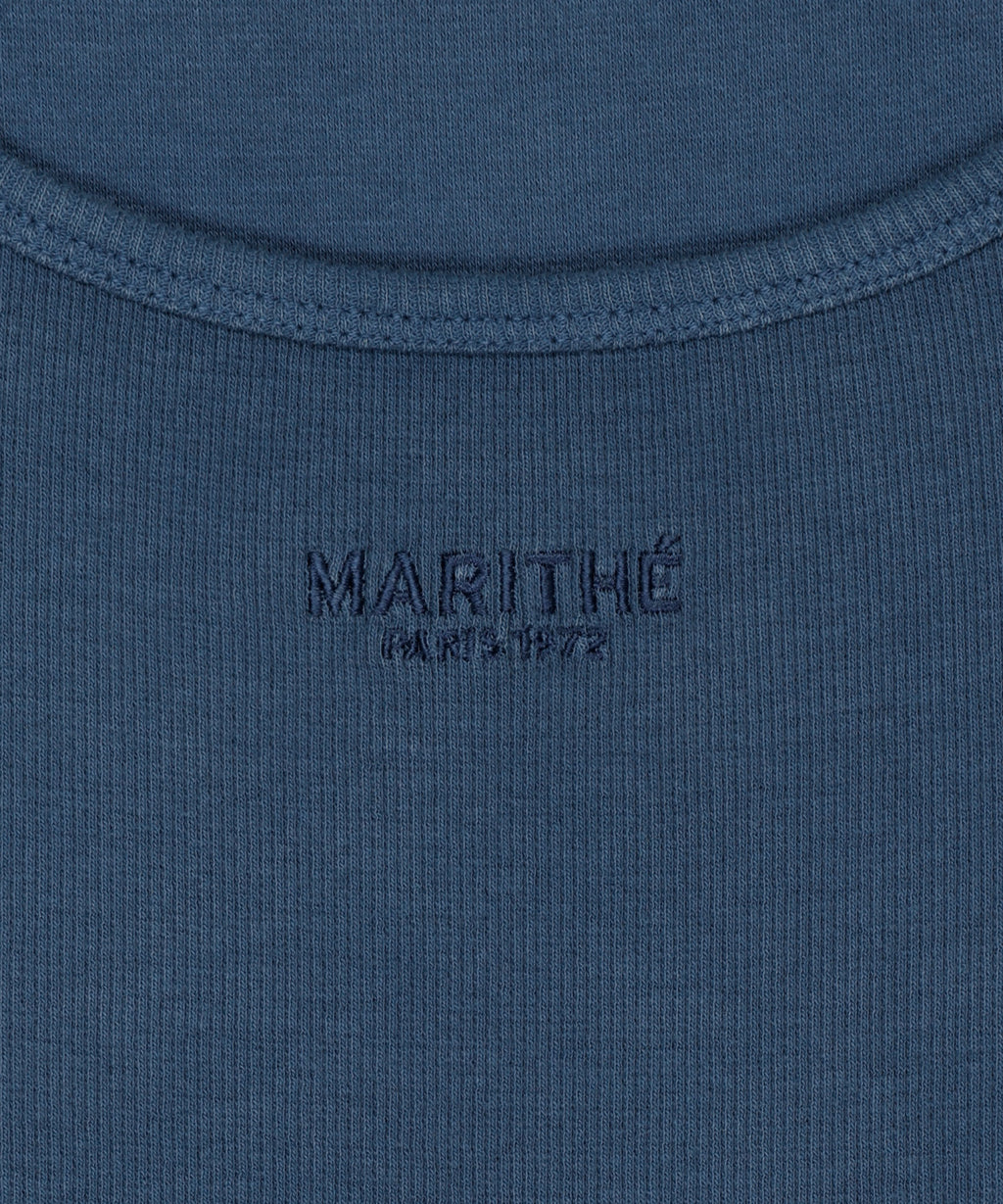 Marithe & Francois Girbaud - Regular Logo Sleeveless (Blue) product image 9 | TRAB K-Fashion Australia