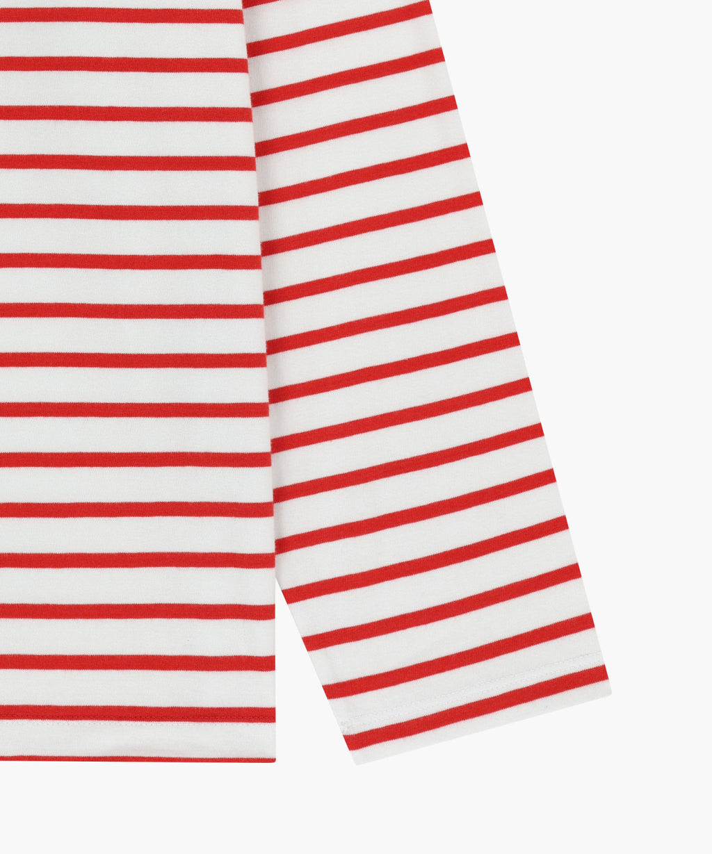 Marithe & Francois Girbaud - Block Stripe Long Sleeve Tee (Red) product image 9 | TRAB K-Fashion Australia