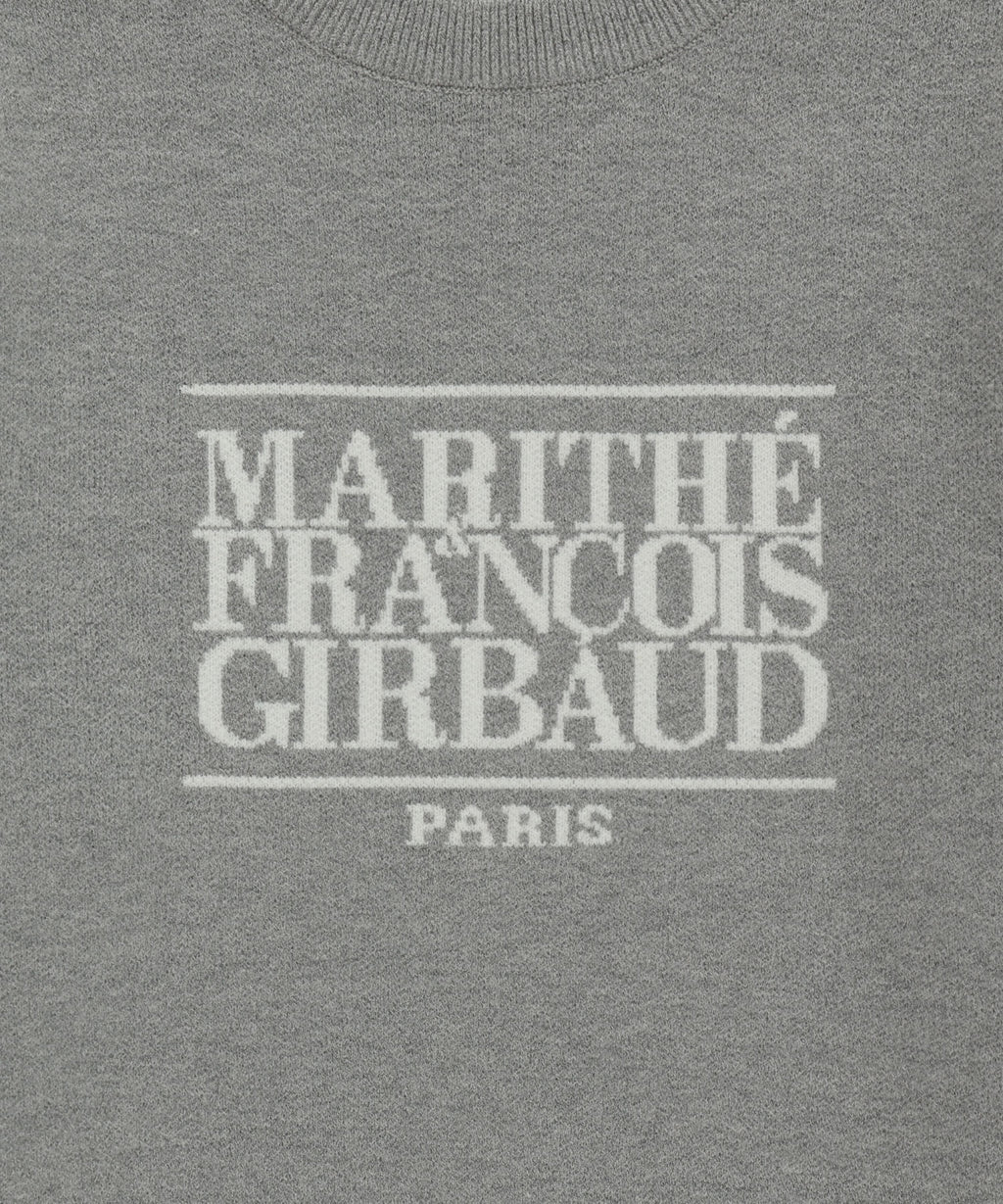 Marithe & Francois Girbaud - Classic Logo Crop Knit (Melange Gray) product image 9 | TRAB K-Fashion Australia