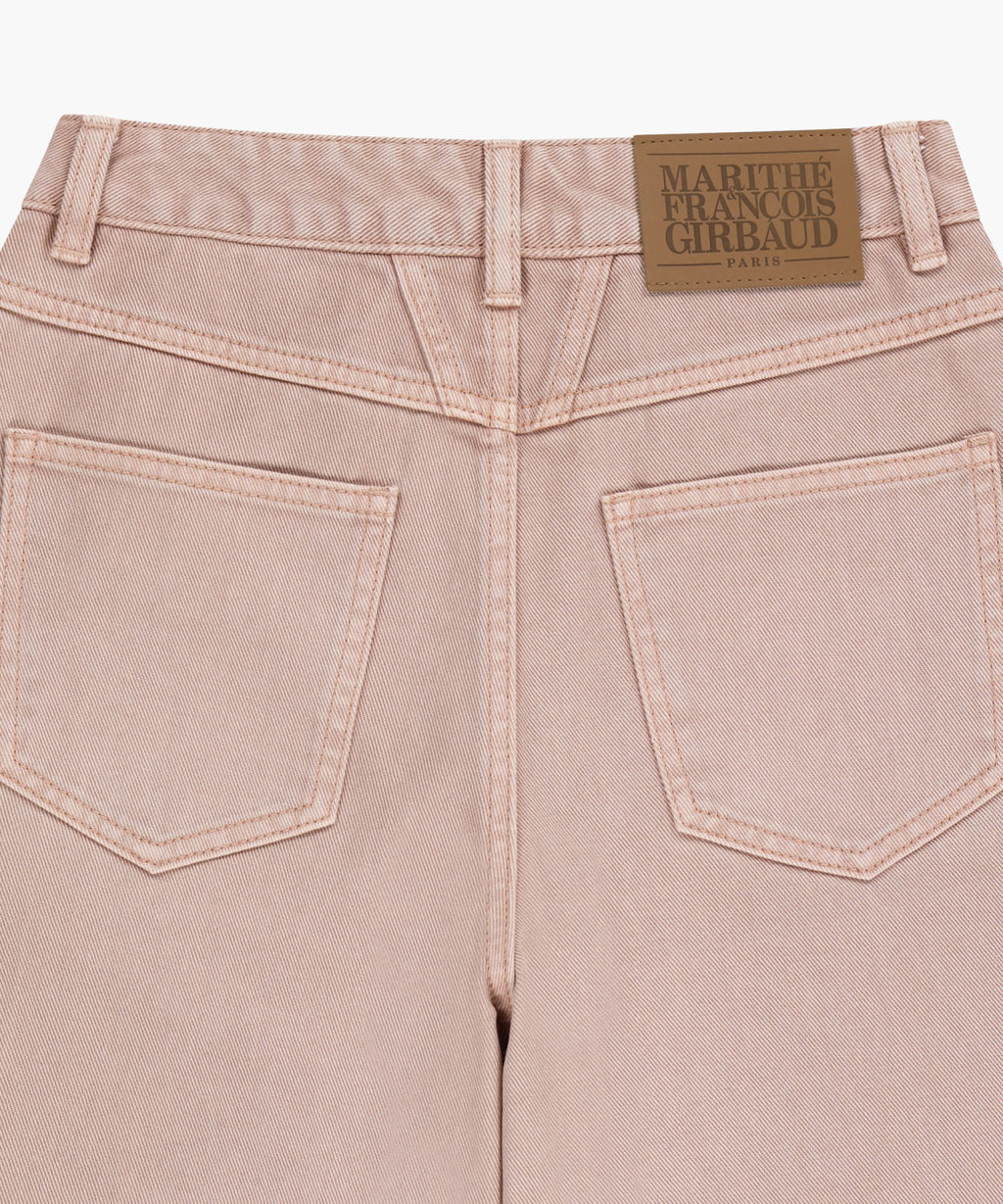 Marithe & Francois Girbaud - Long Bermuda Denim Pants (Dust Pink) product image 9 | TRAB K-Fashion Australia
